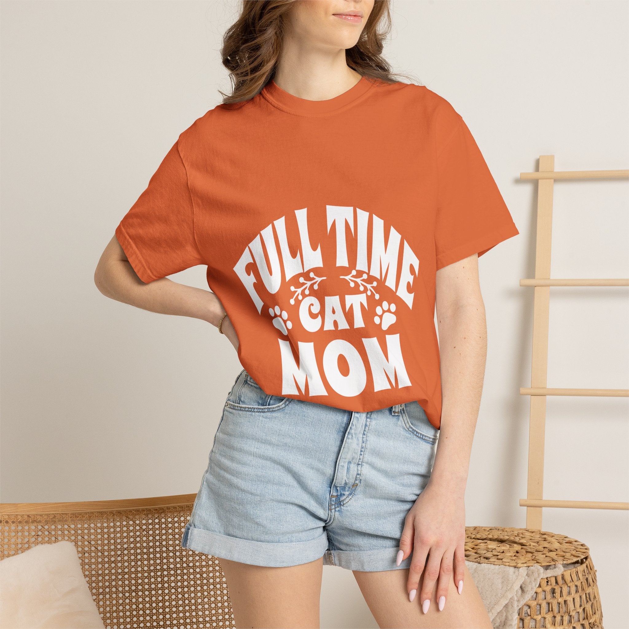 full time cat mom T-shirt