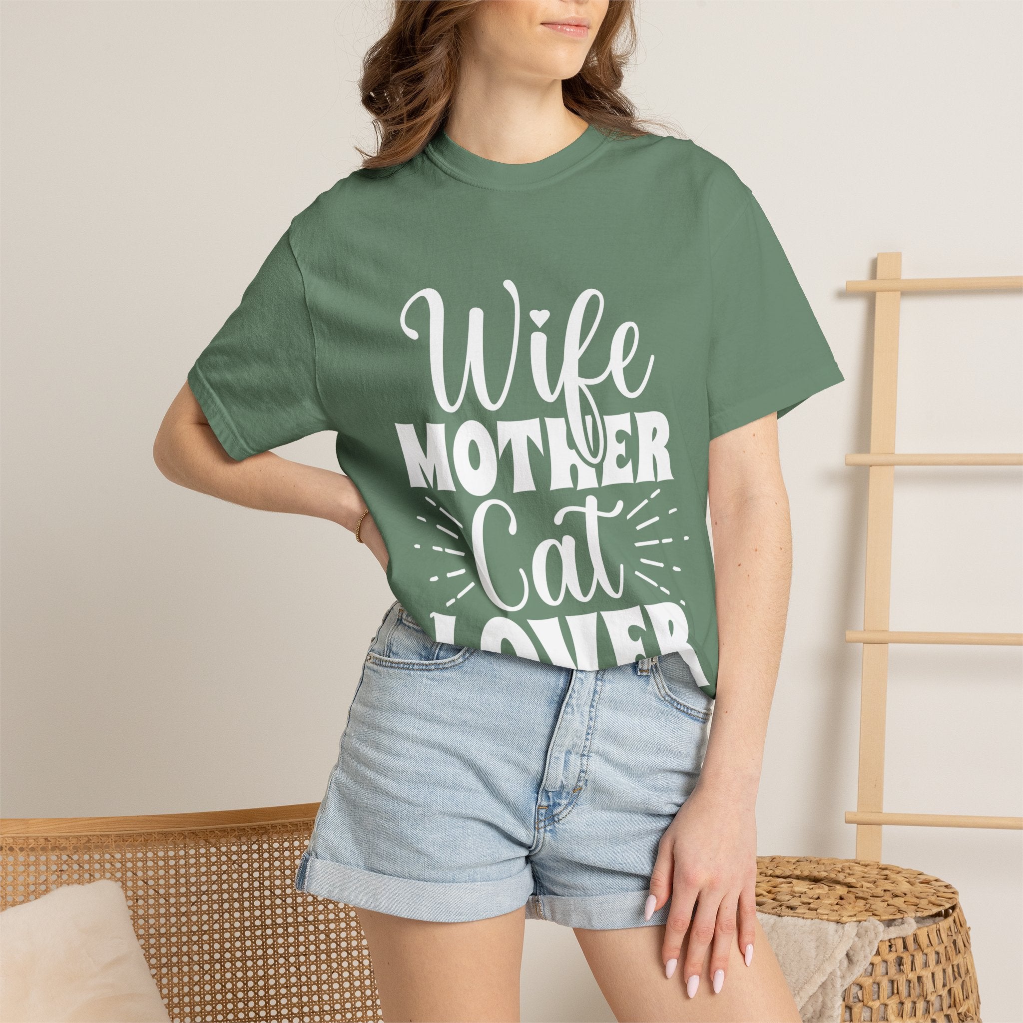 wife mother cat lover T-shirt