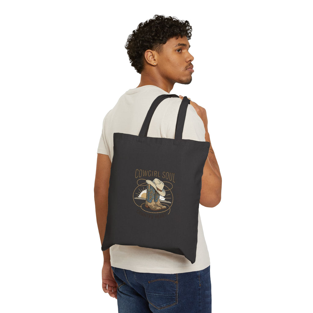 Cowgirl Soul Tote | Western Rustic Prairie ranch rodeo canvas