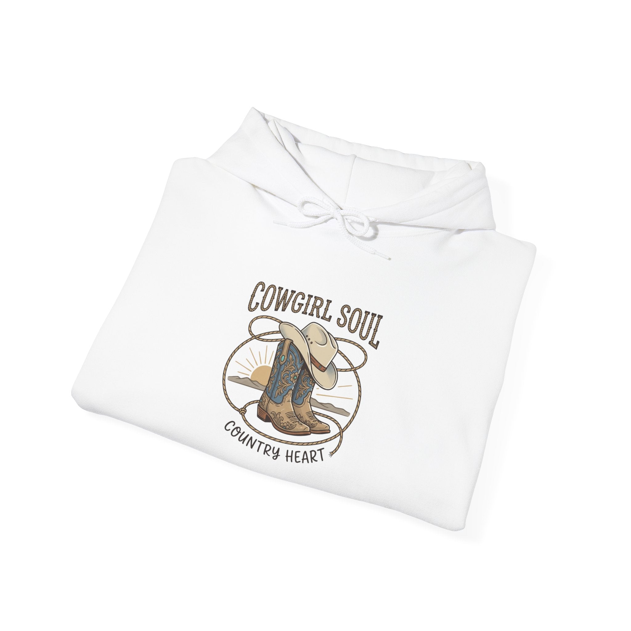 Cowgirl Soul Hoodie | western ranch rustic prairie, vintage rodeo