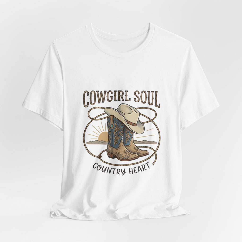 Cowgirl Soul Tee | western ranch rustic prairie, vintage rodeo country
