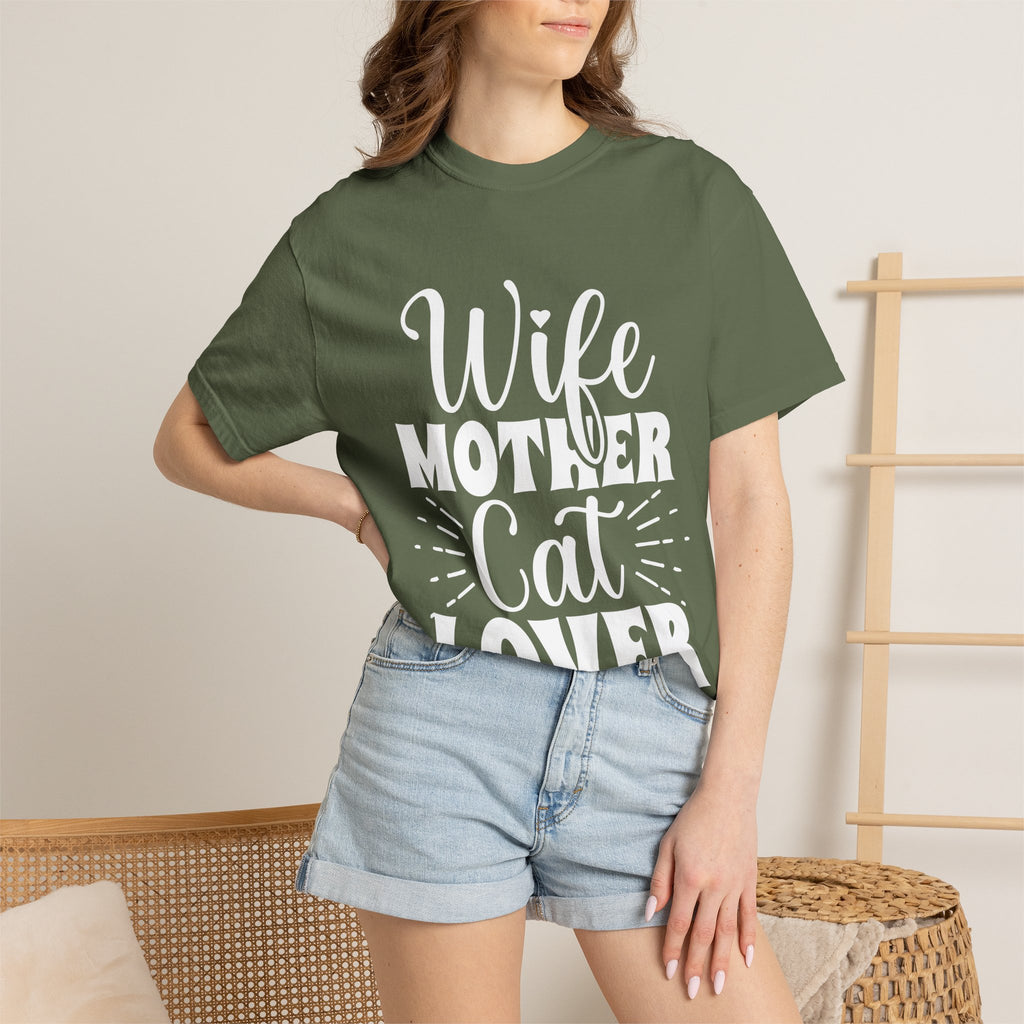 wife mother cat lover T-shirt