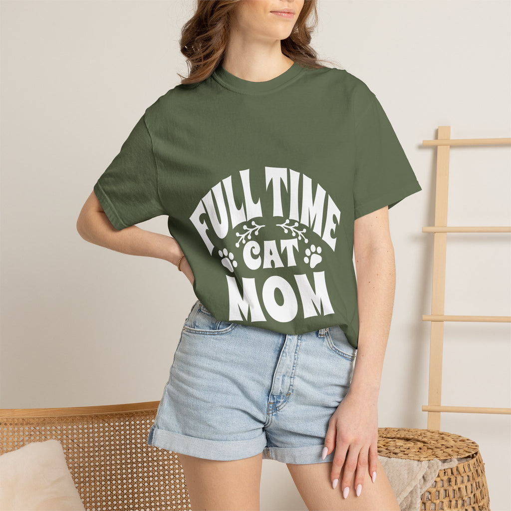 full time cat mom T-shirt