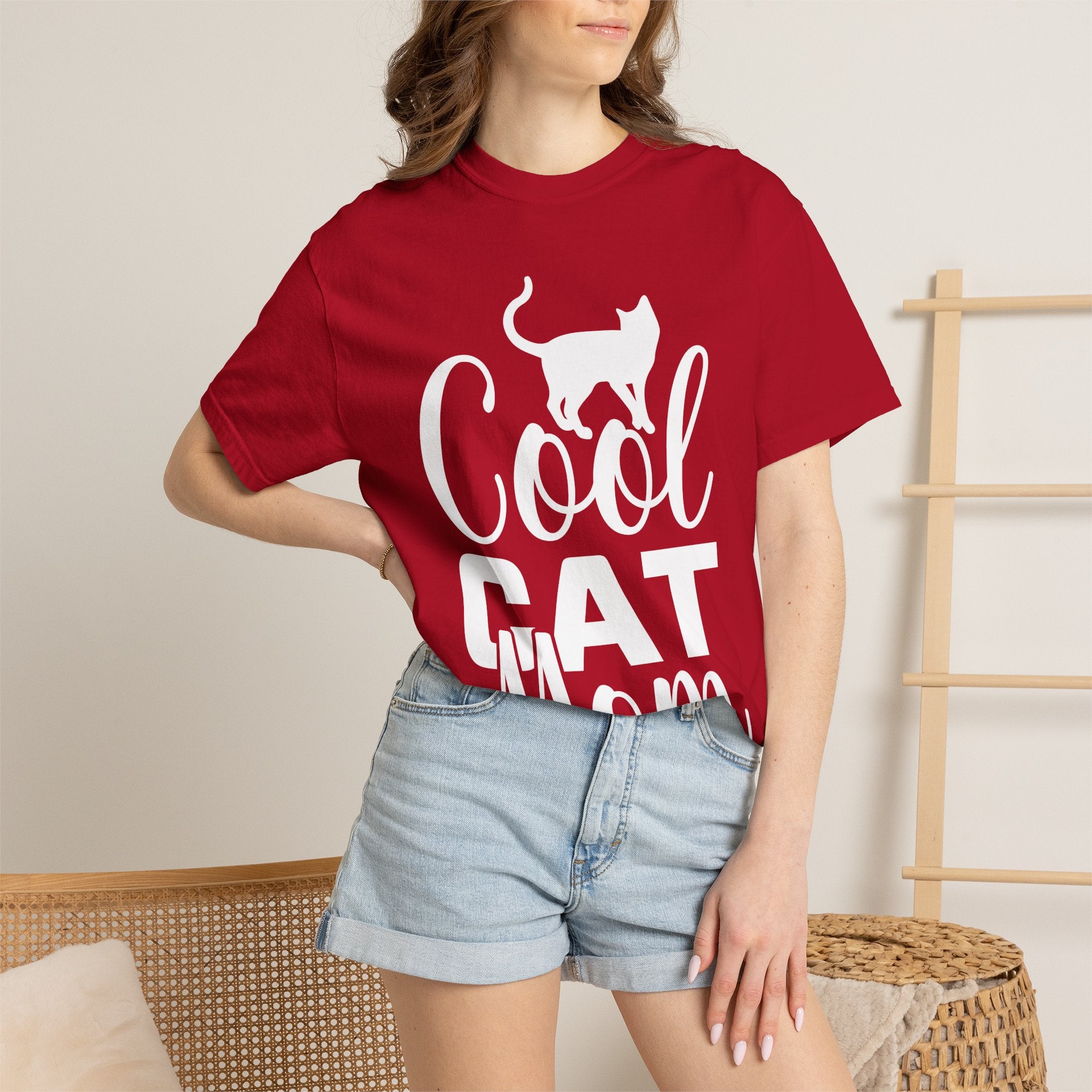 cool cat mom T-shirt