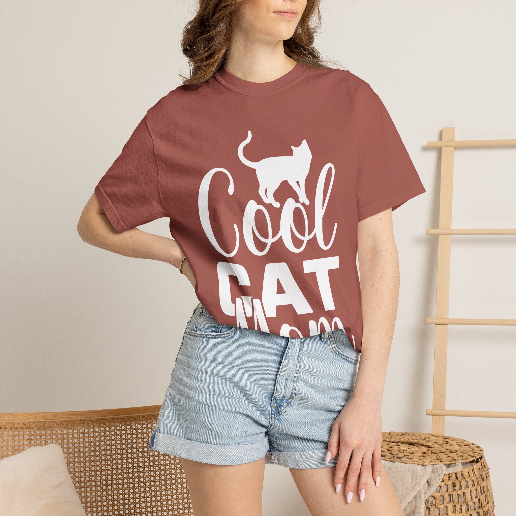 cool cat mom T-shirt