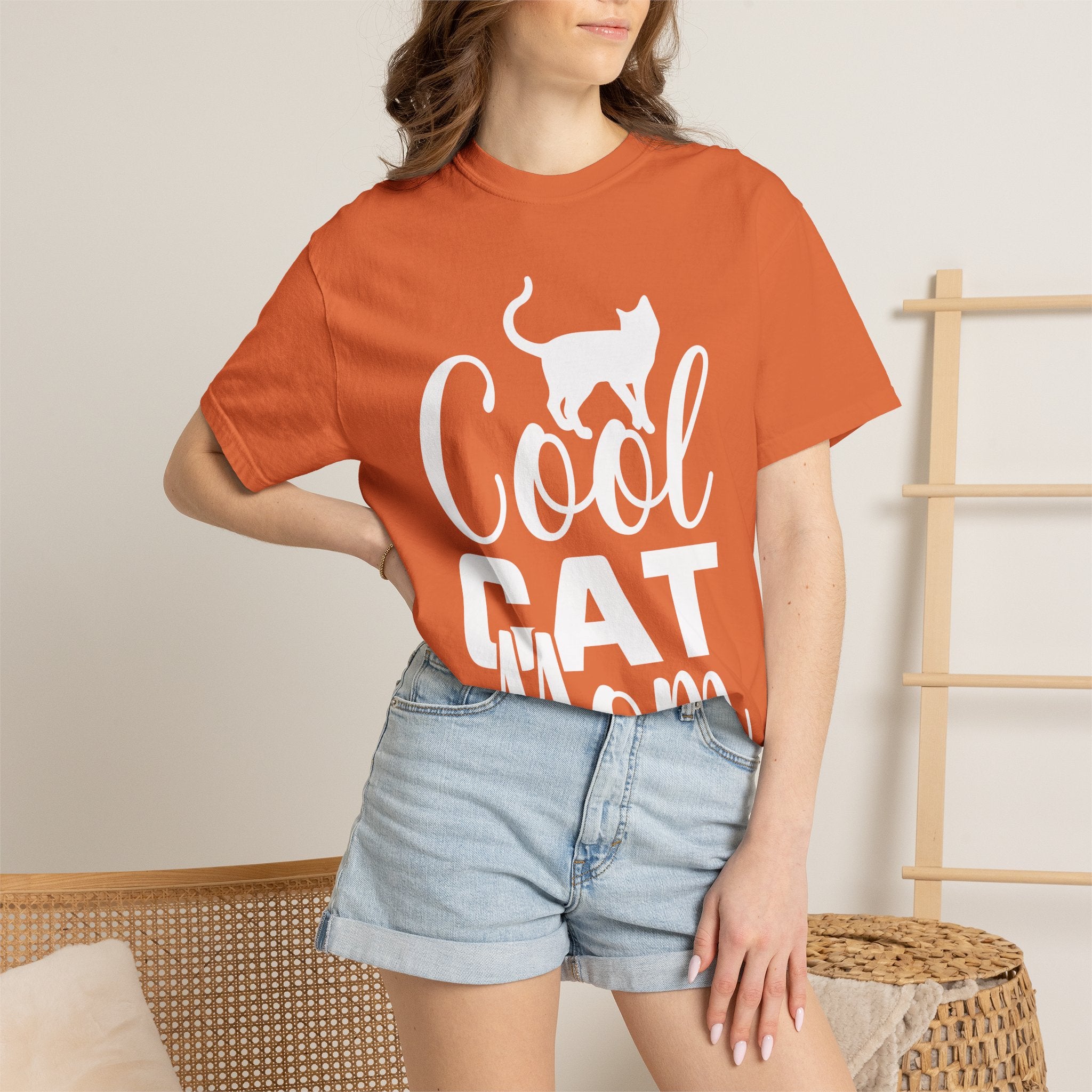 cool cat mom T-shirt