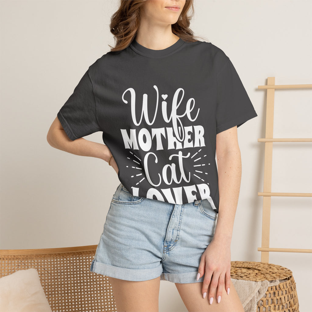 wife mother cat lover T-shirt