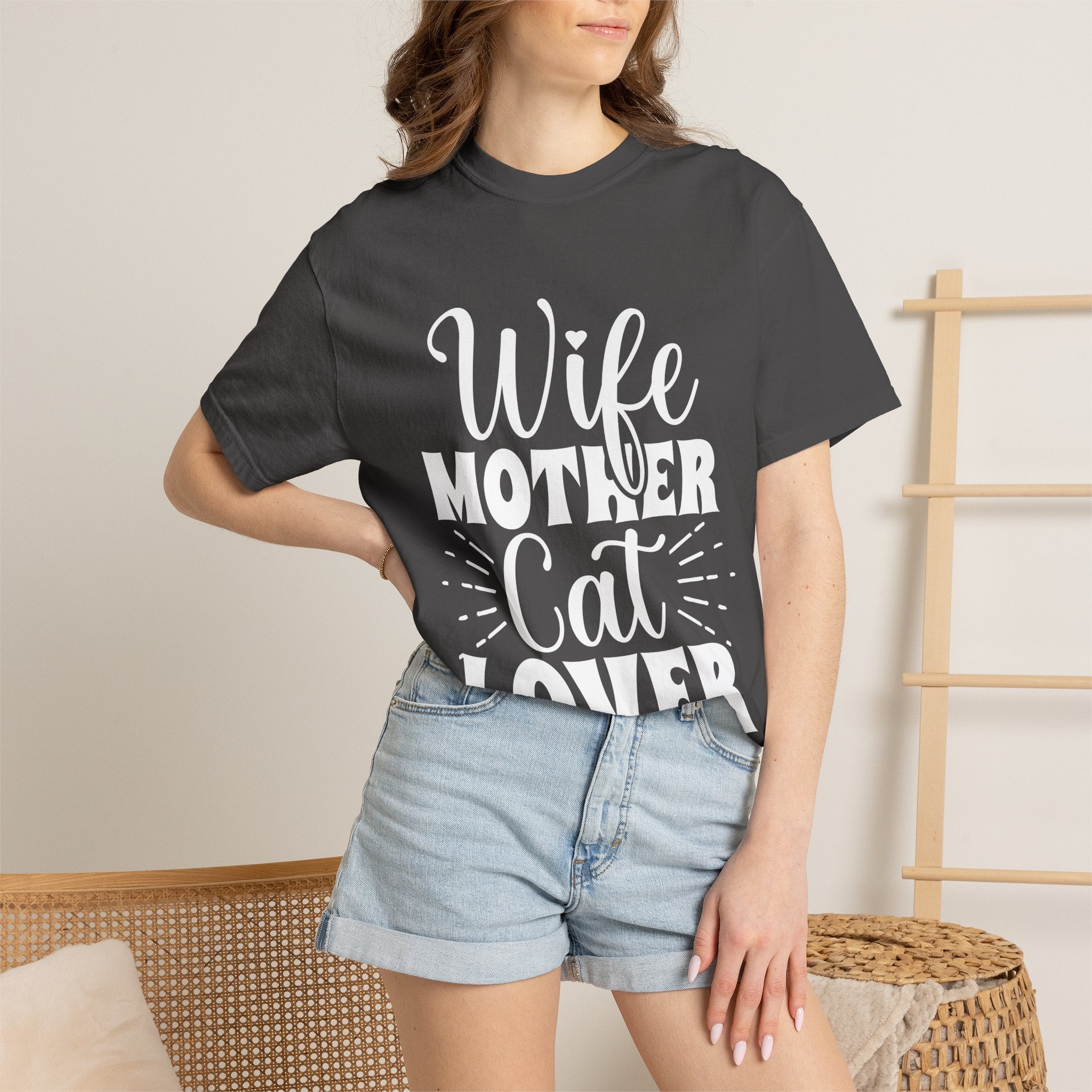 wife mother cat lover T-shirt
