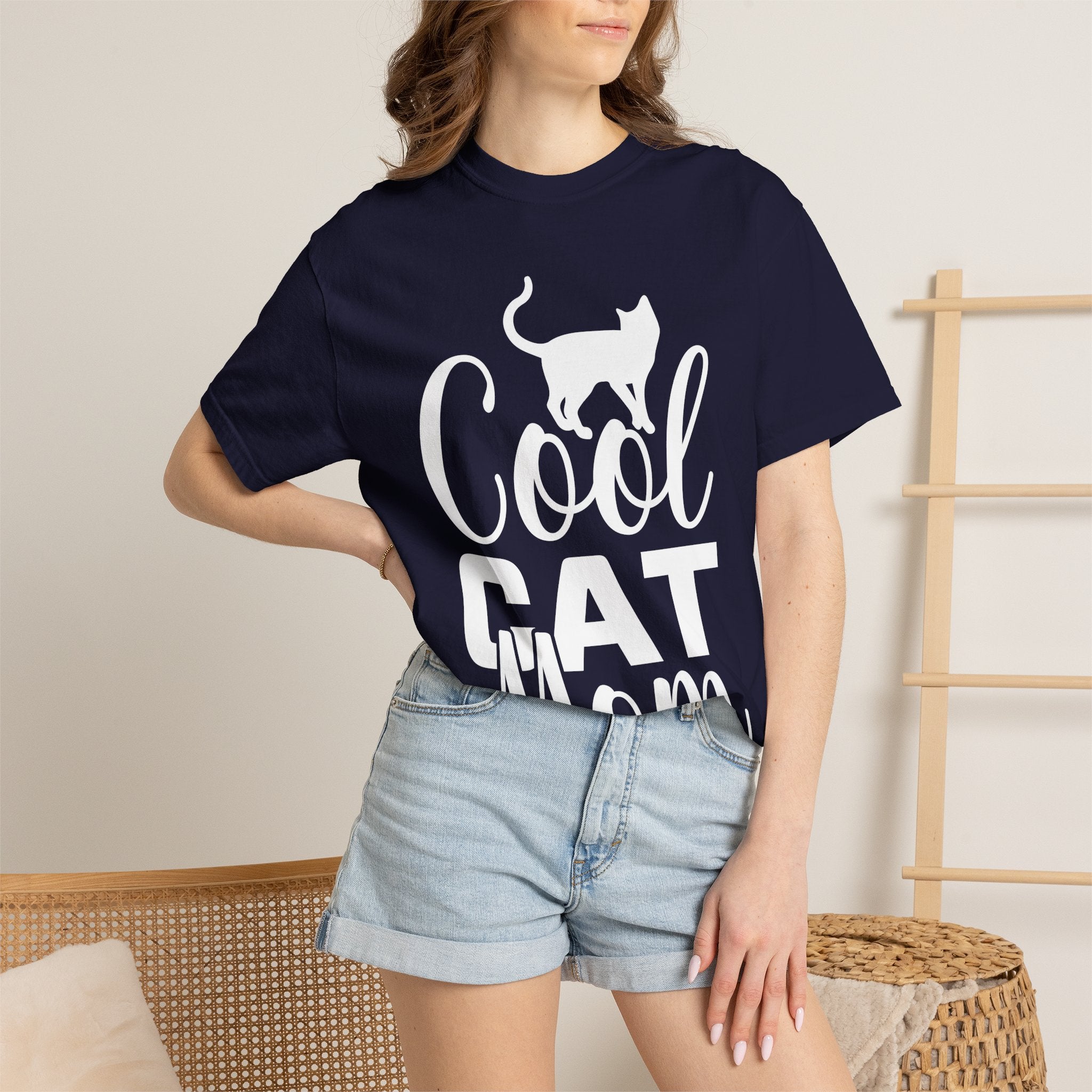 cool cat mom T-shirt