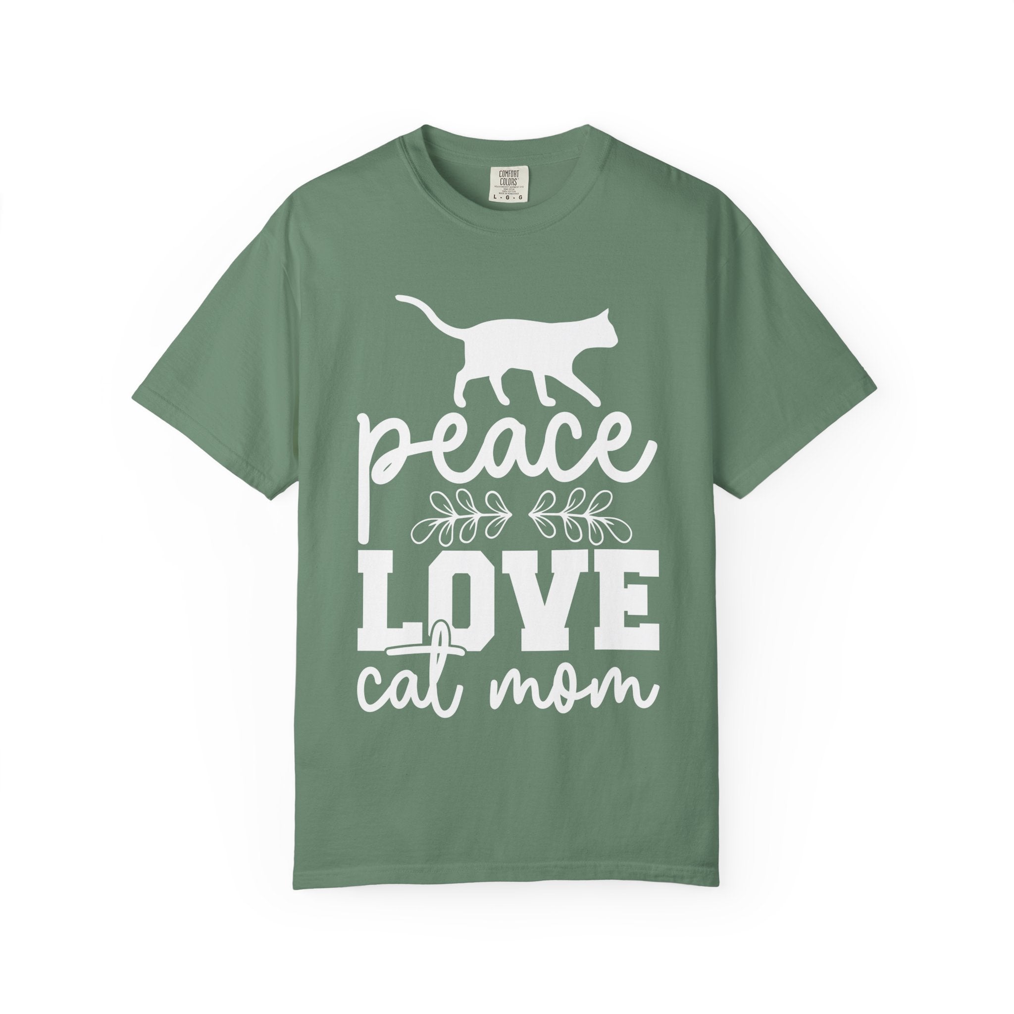 peace love cat mom T-shirt