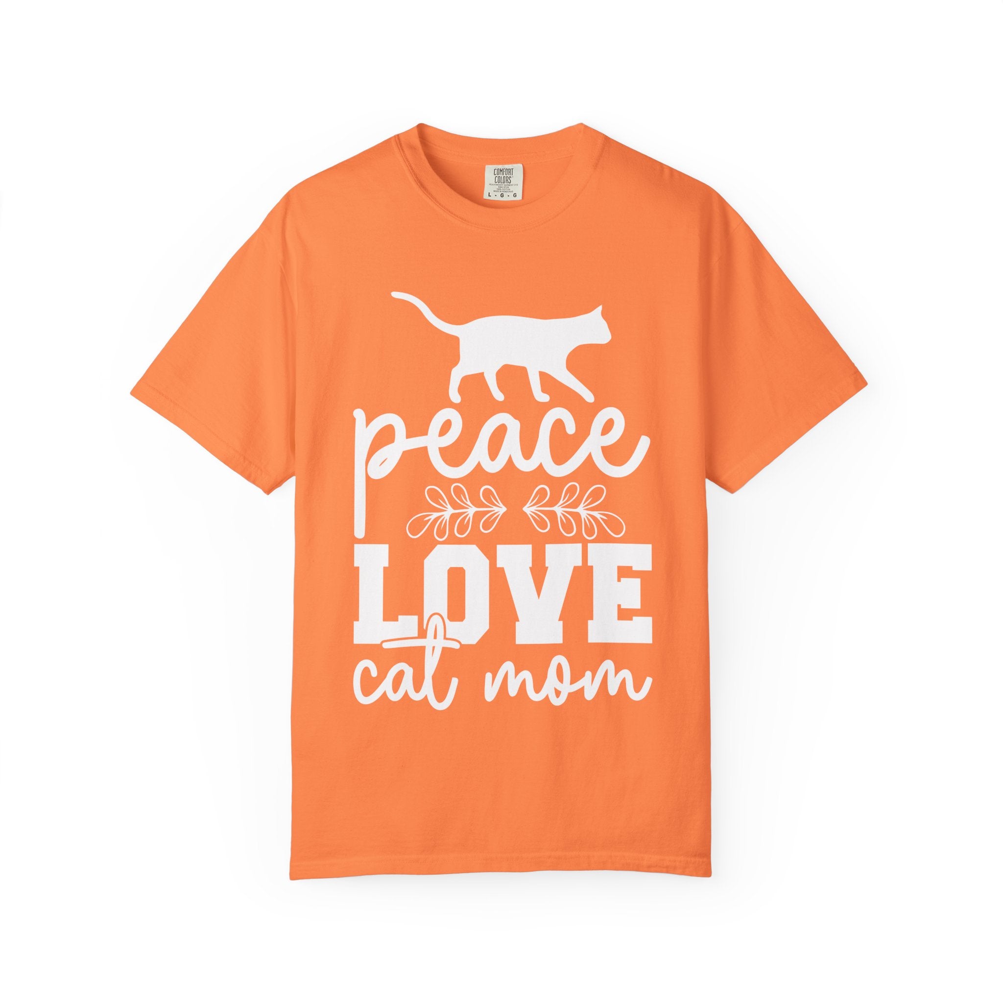 peace love cat mom T-shirt