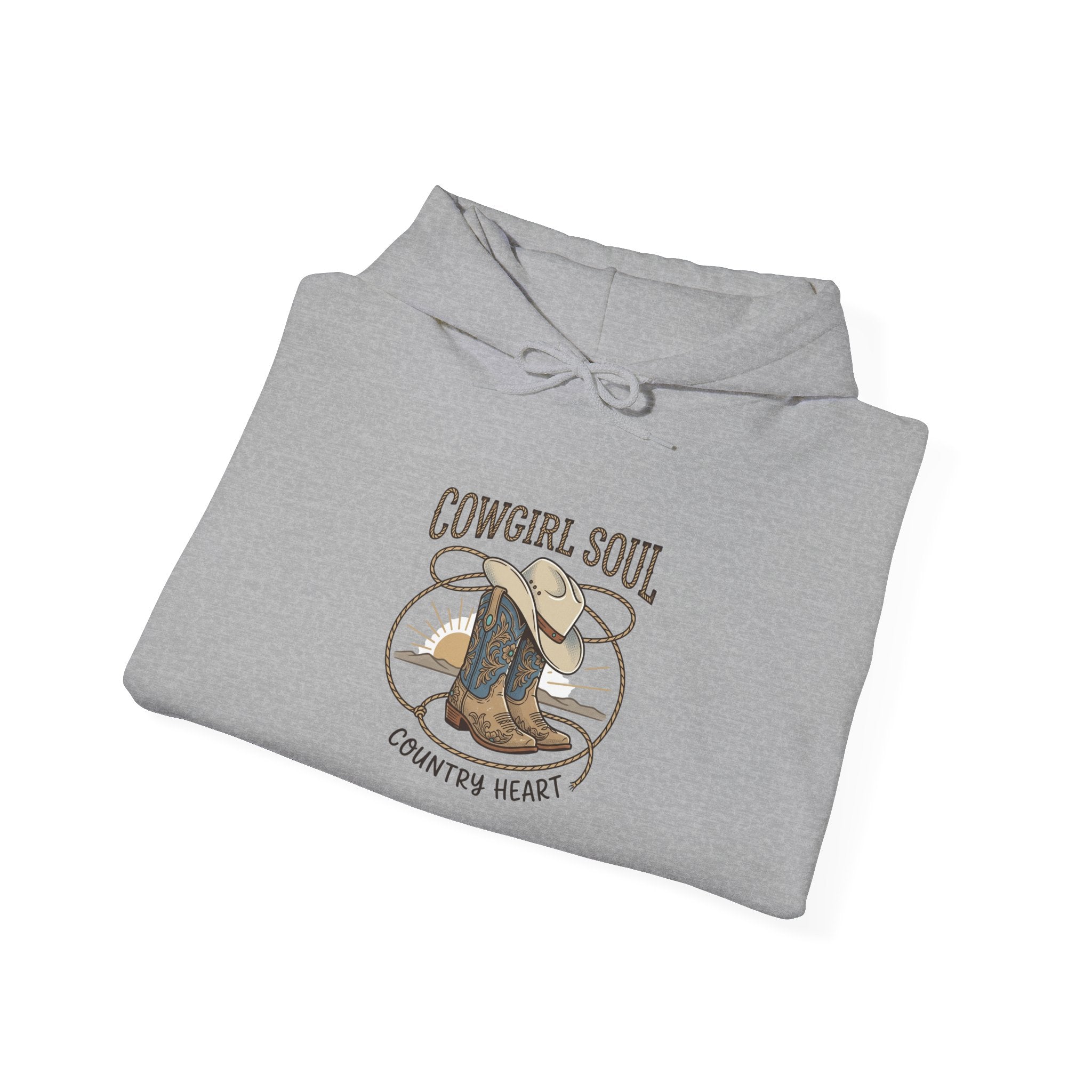Cowgirl Soul Hoodie | western ranch rustic prairie, vintage rodeo
