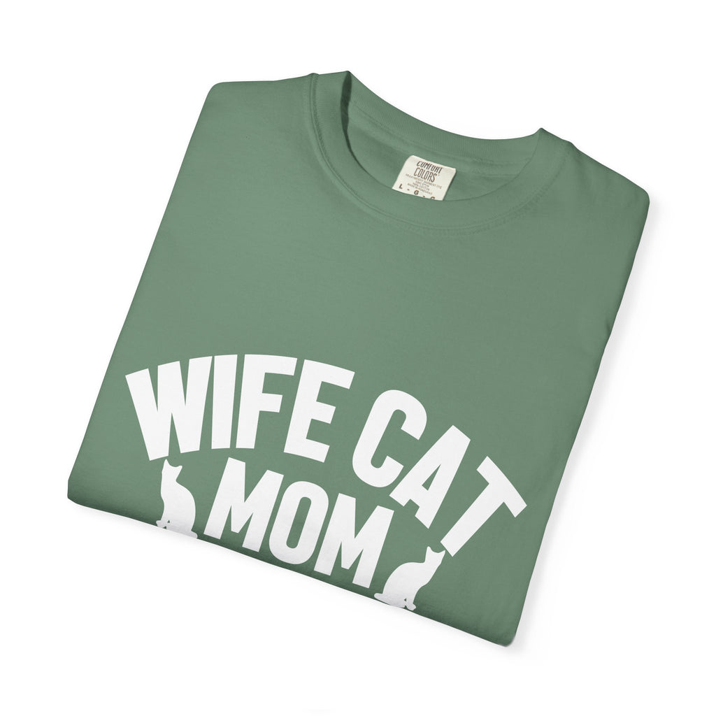 wife cat mom social worker T-shirt