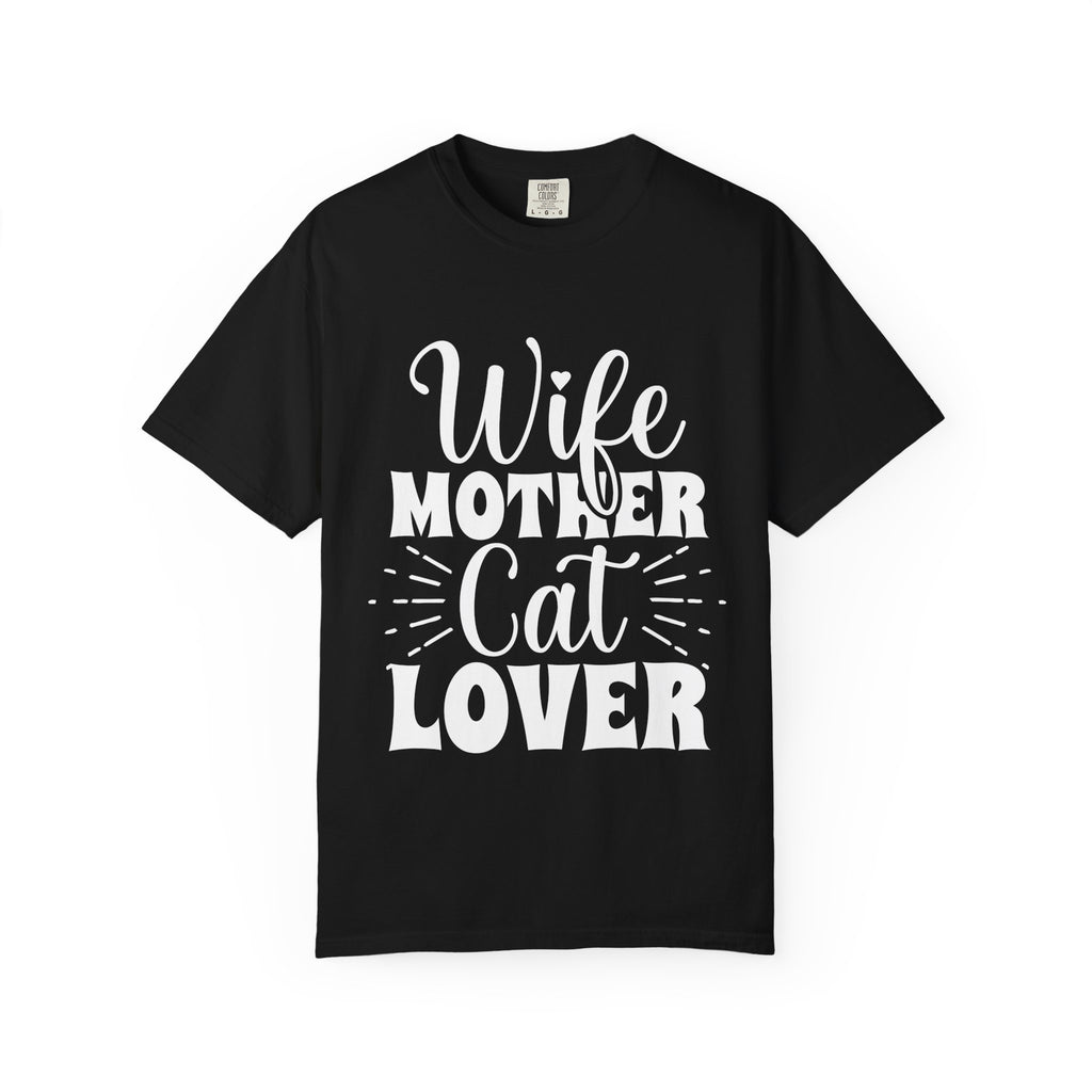 wife mother cat lover T-shirt