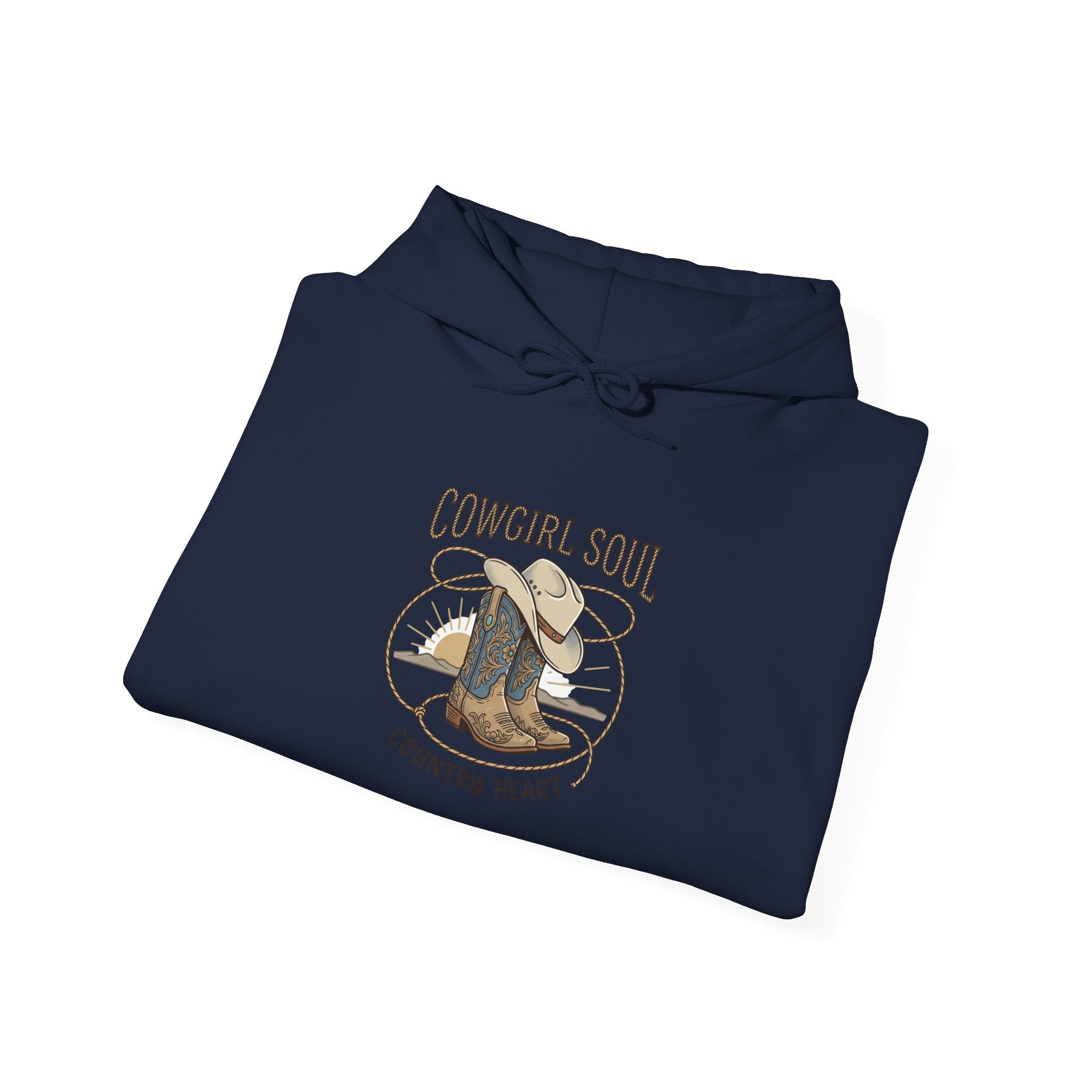 Cowgirl Soul Hoodie | western ranch rustic prairie, vintage rodeo
