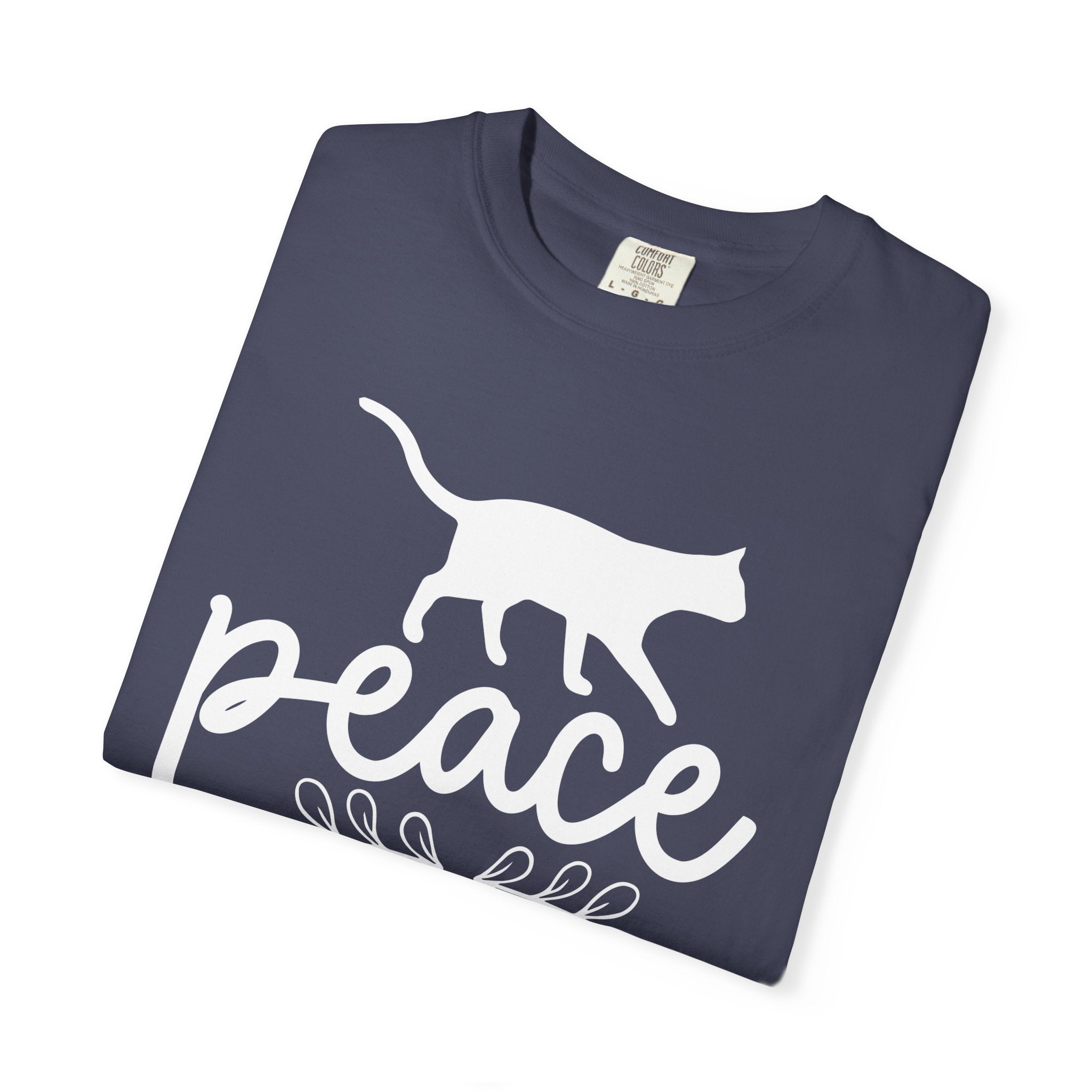 peace love cat mom T-shirt