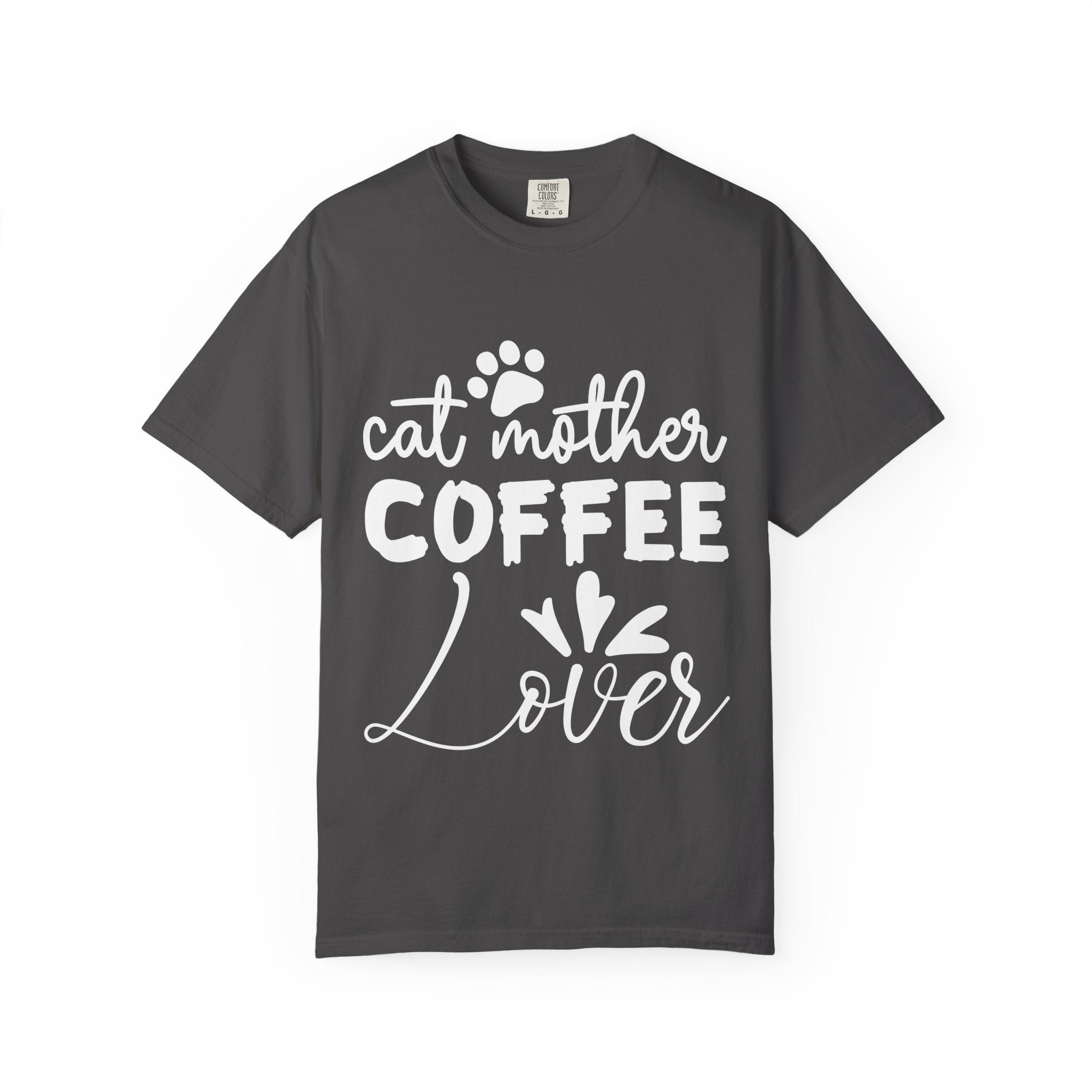 cat mother coffee lover T-shirt