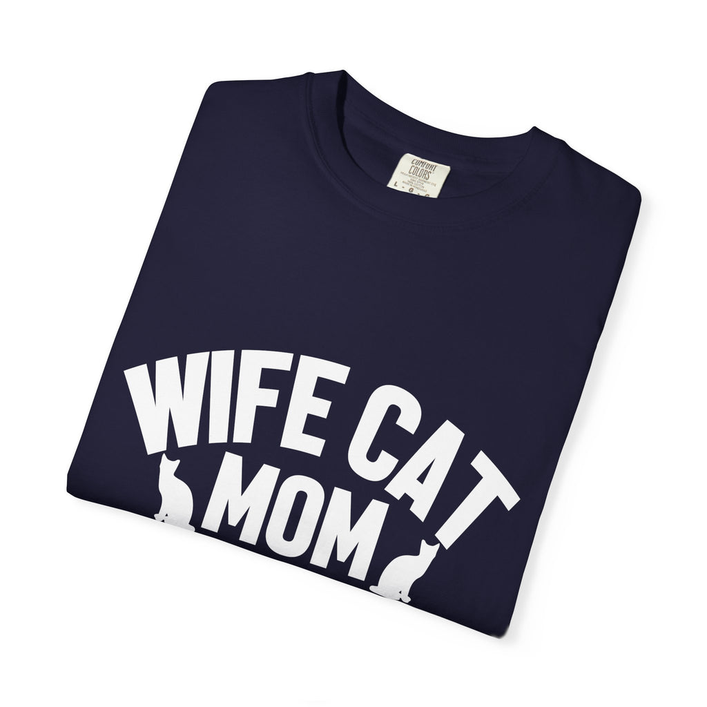 wife cat mom social worker T-shirt