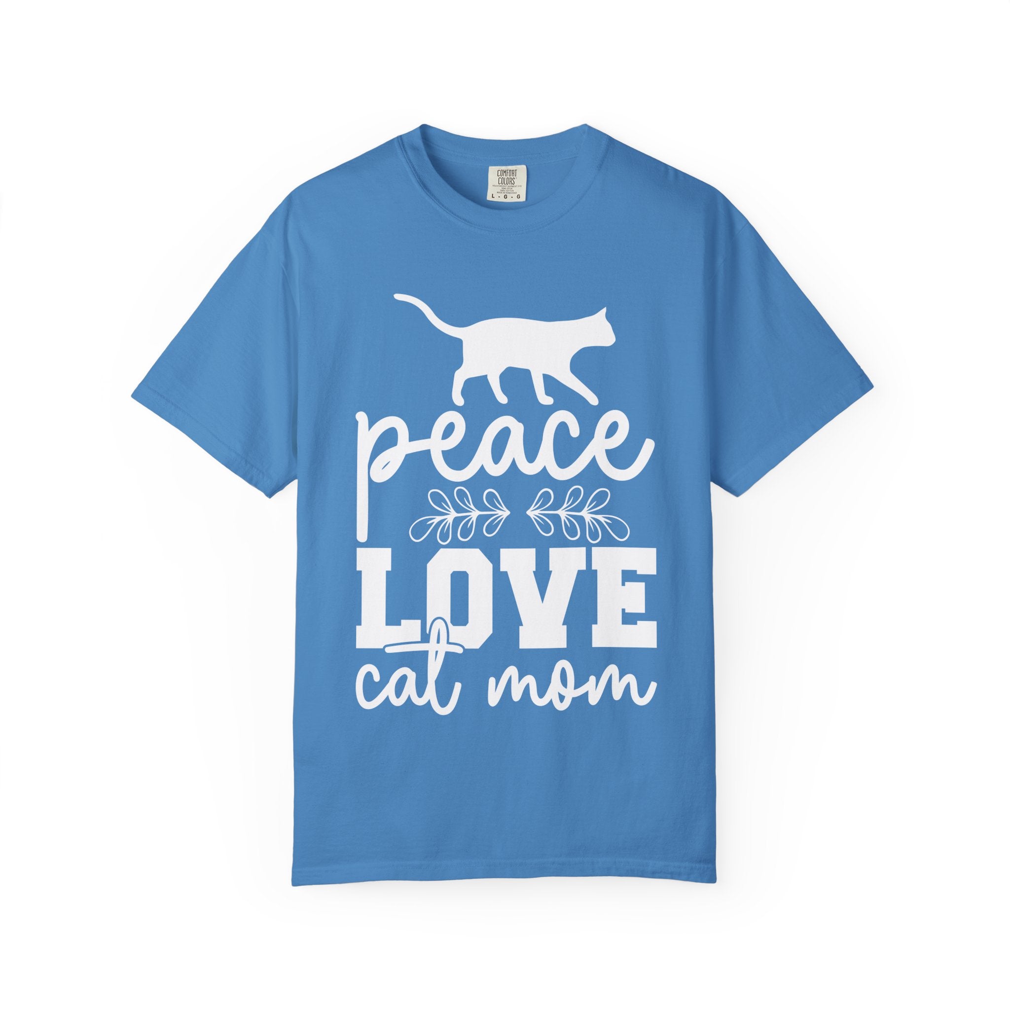 peace love cat mom T-shirt