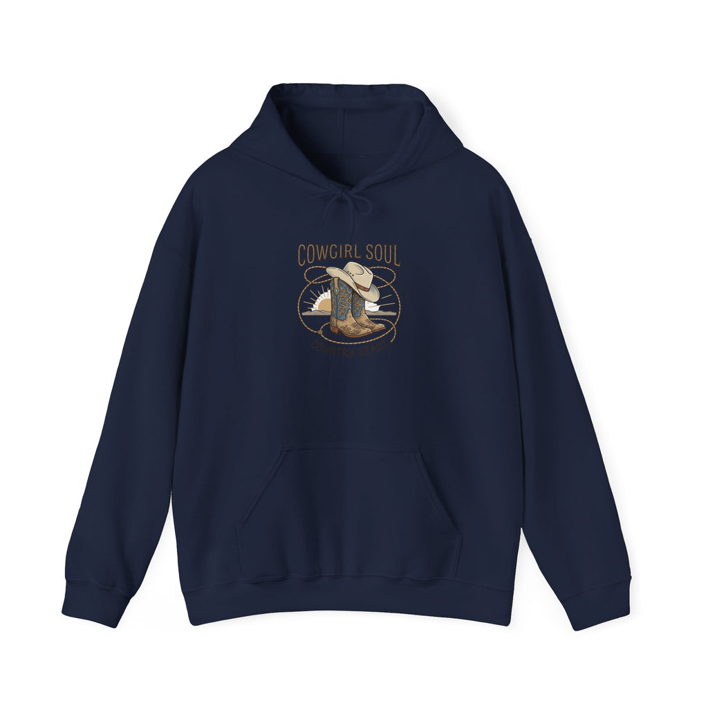 Cowgirl Soul Hoodie | western ranch rustic prairie, vintage rodeo