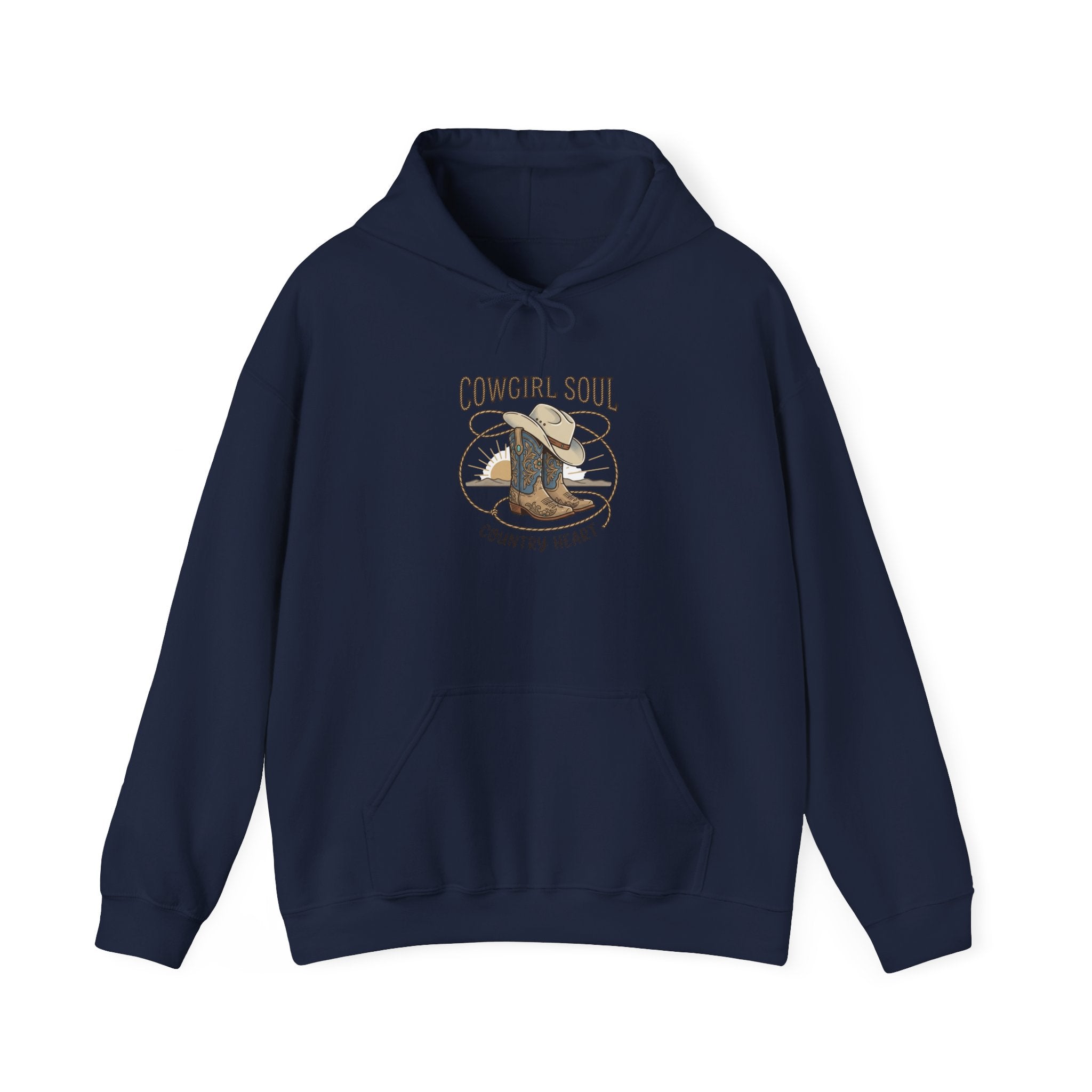 Cowgirl Soul Hoodie | western ranch rustic prairie, vintage rodeo
