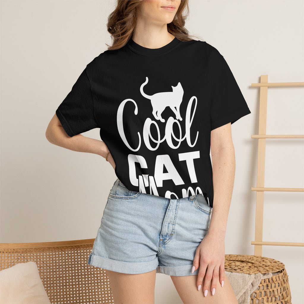 cool cat mom T-shirt