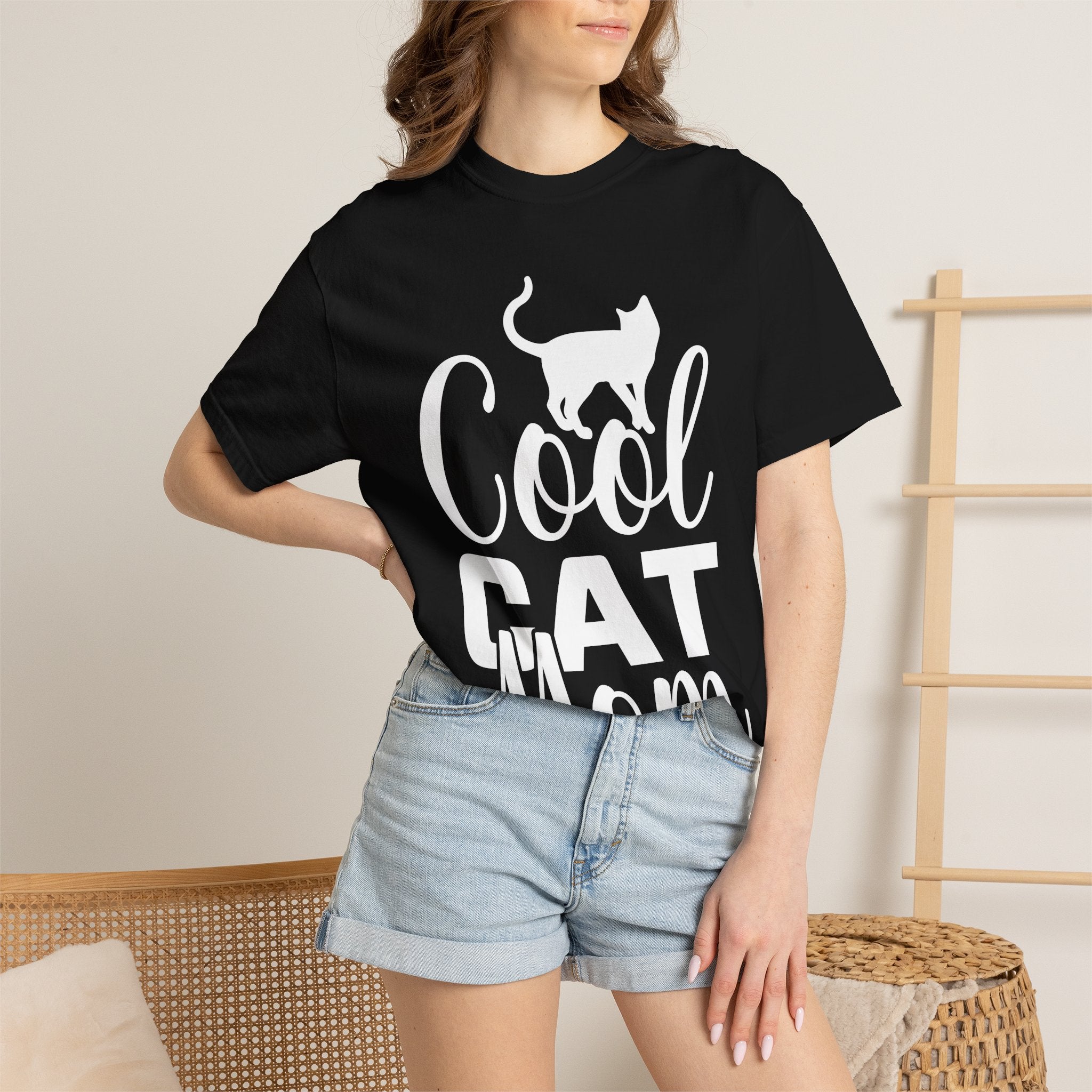 cool cat mom T-shirt