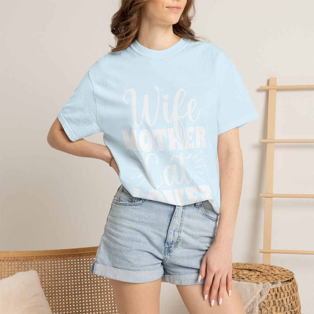 wife mother cat lover T-shirt