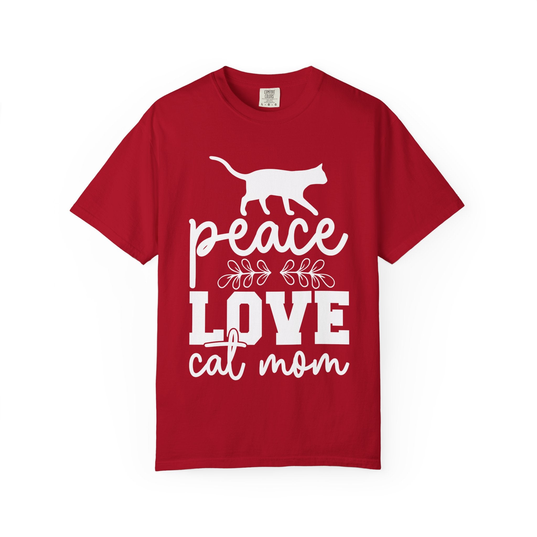 peace love cat mom T-shirt
