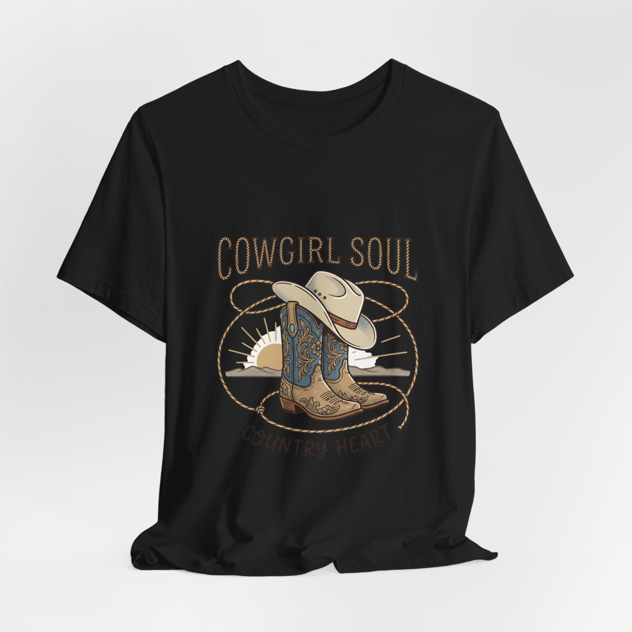 Cowgirl Soul Tee | western ranch rustic prairie, vintage rodeo country