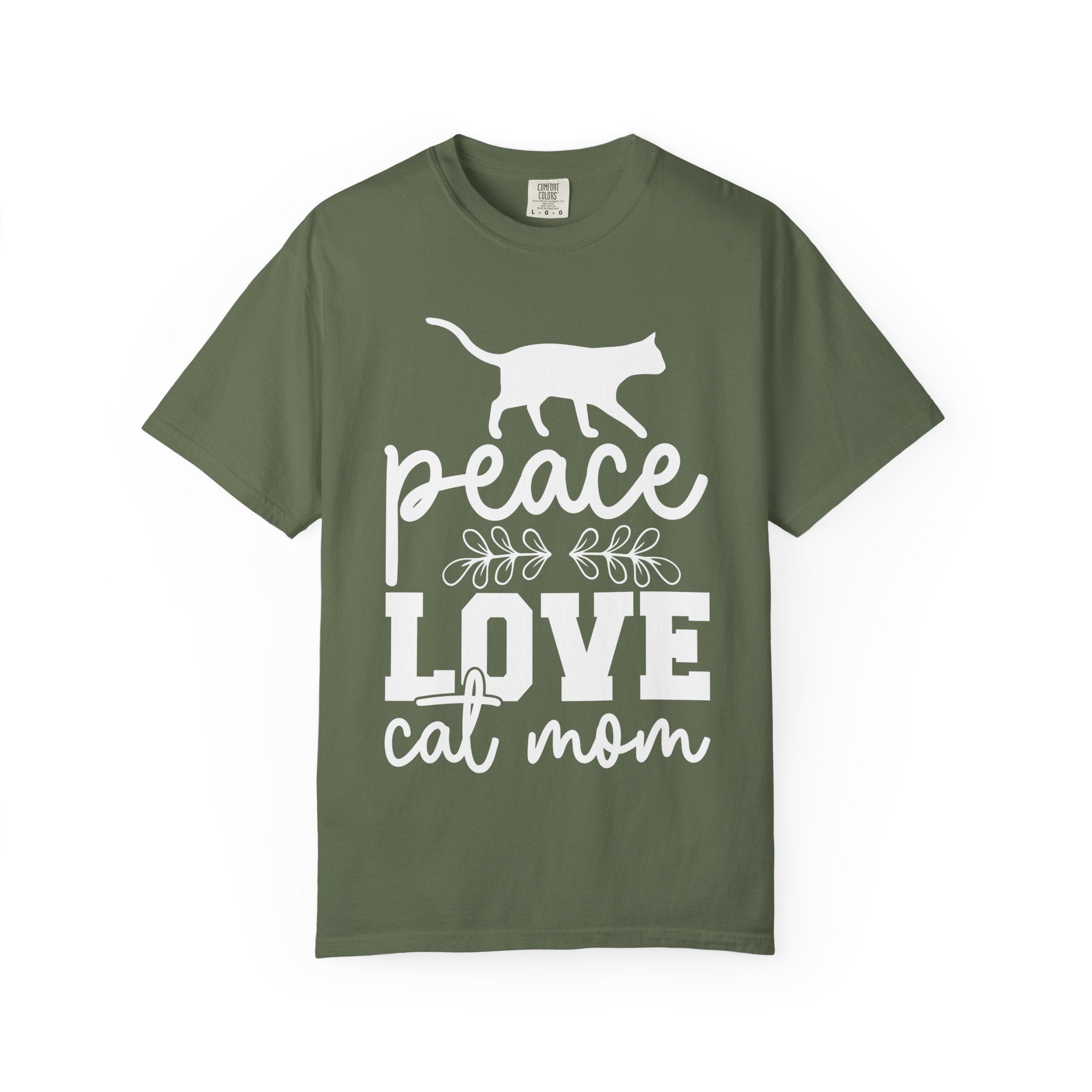 peace love cat mom T-shirt