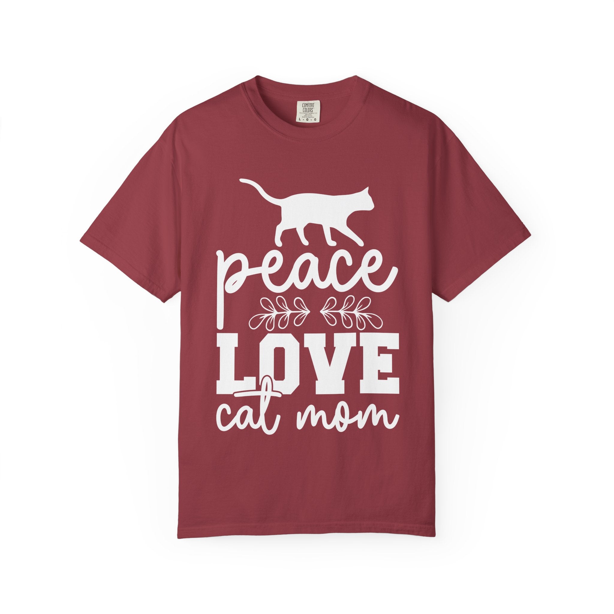 peace love cat mom T-shirt