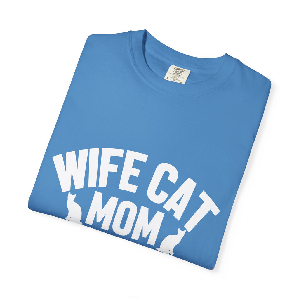 wife cat mom social worker T-shirt