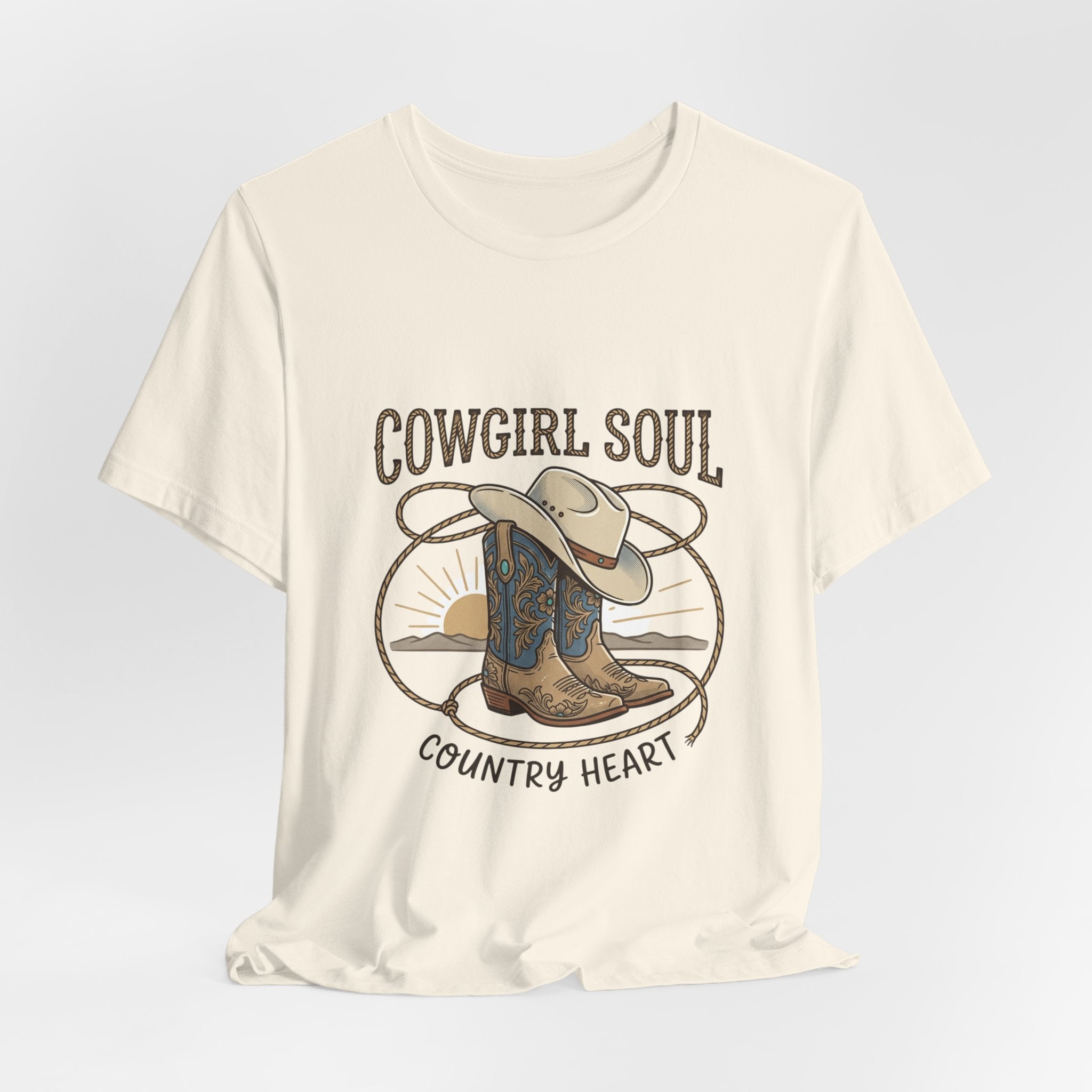 Cowgirl Soul Tee | western ranch rustic prairie, vintage rodeo country