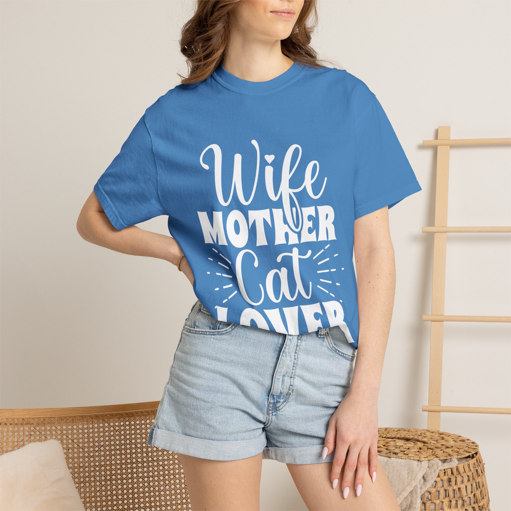 wife mother cat lover T-shirt
