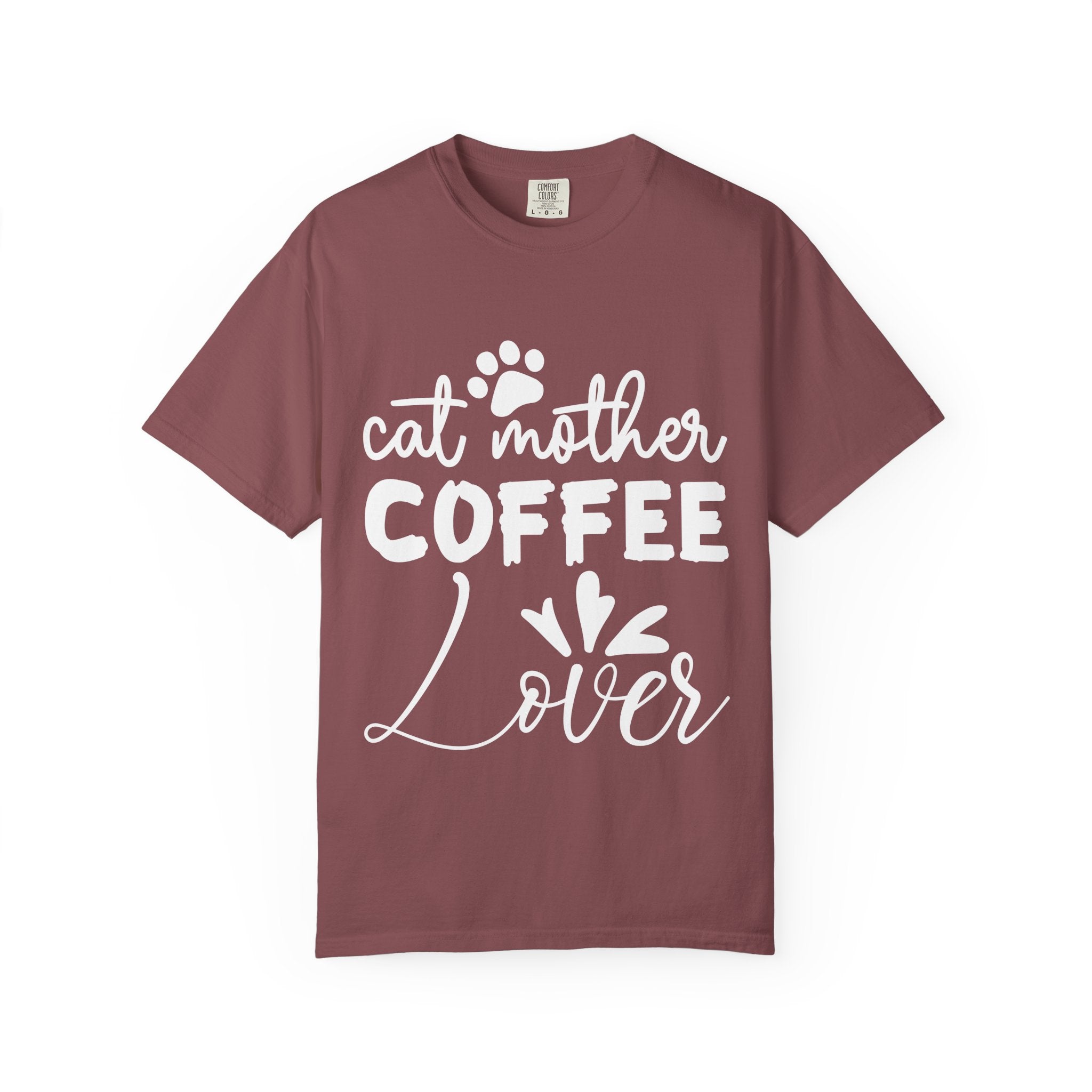 cat mother coffee lover T-shirt