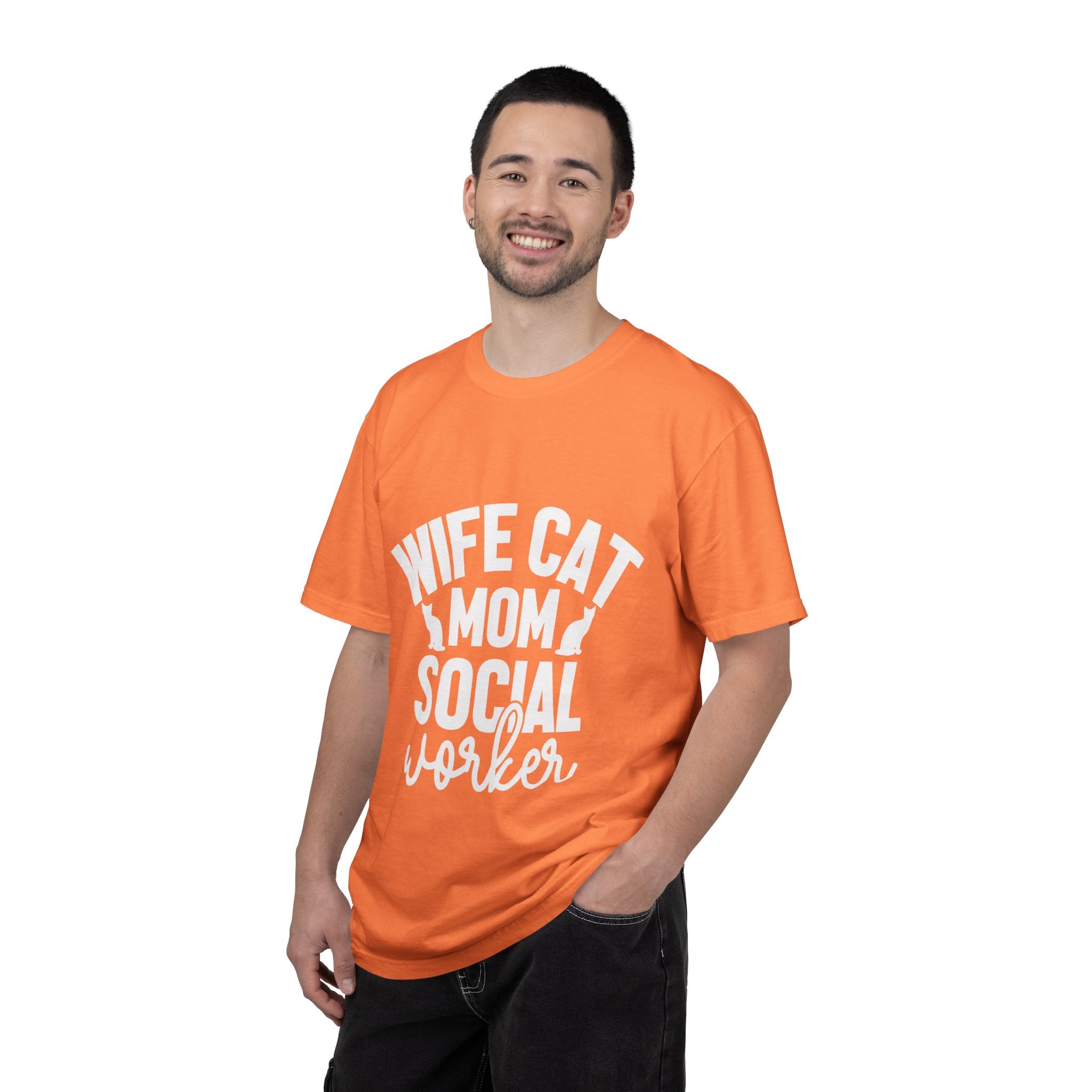 Copy of wife cat mom social worker T-shirt