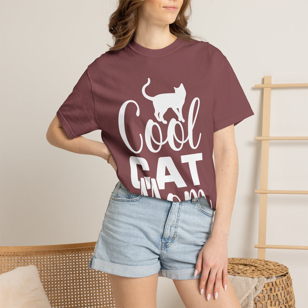 cool cat mom T-shirt