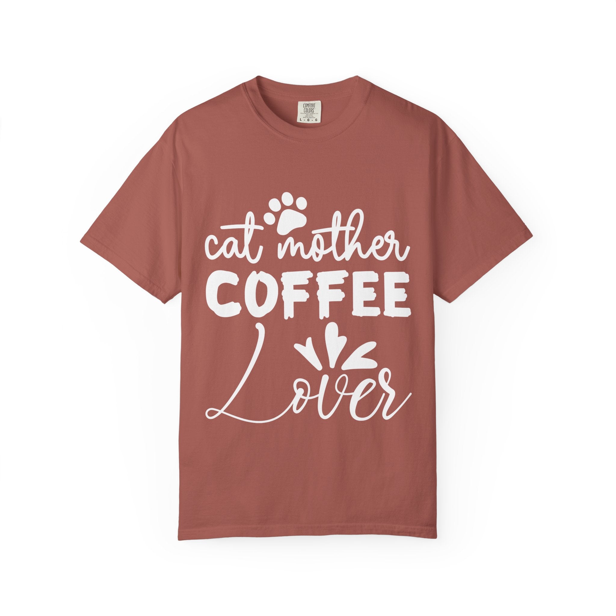 cat mother coffee lover T-shirt