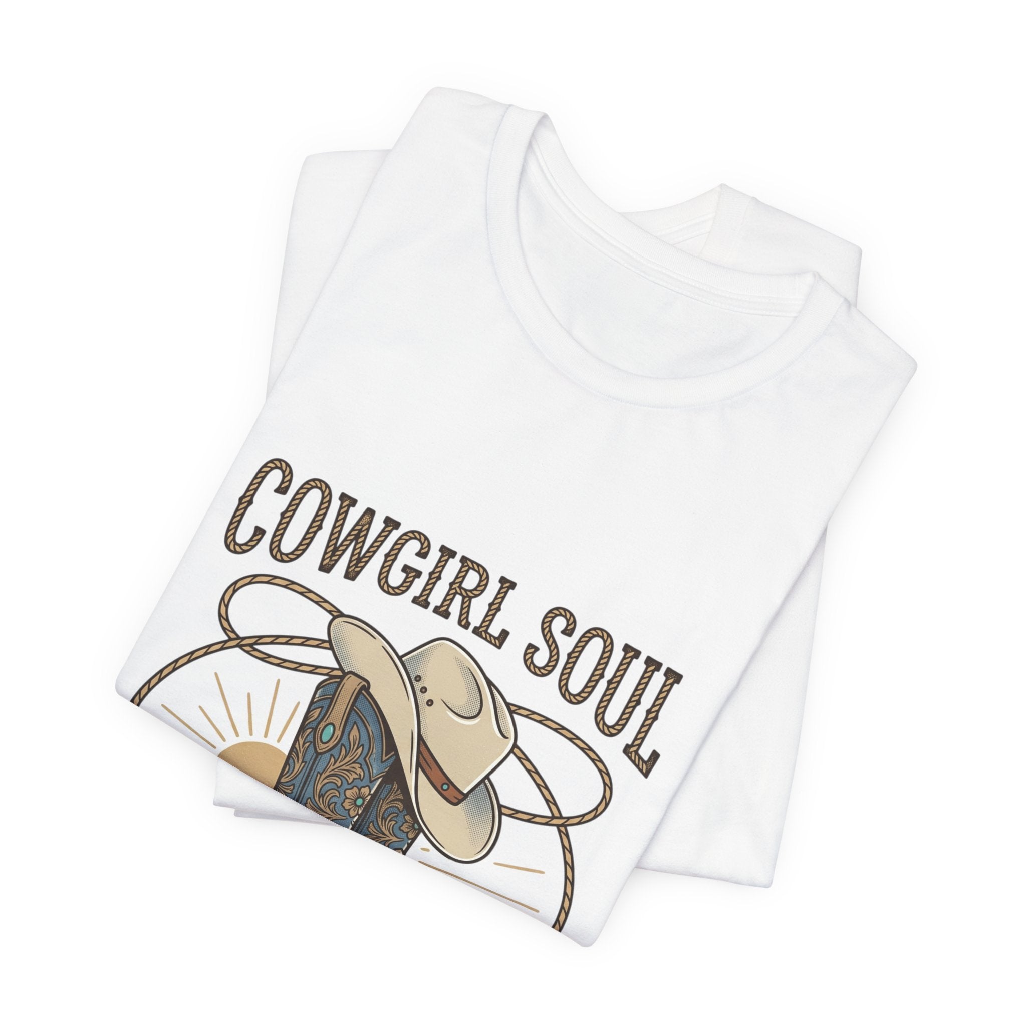 Cowgirl Soul Tee | western ranch rustic prairie, vintage rodeo country