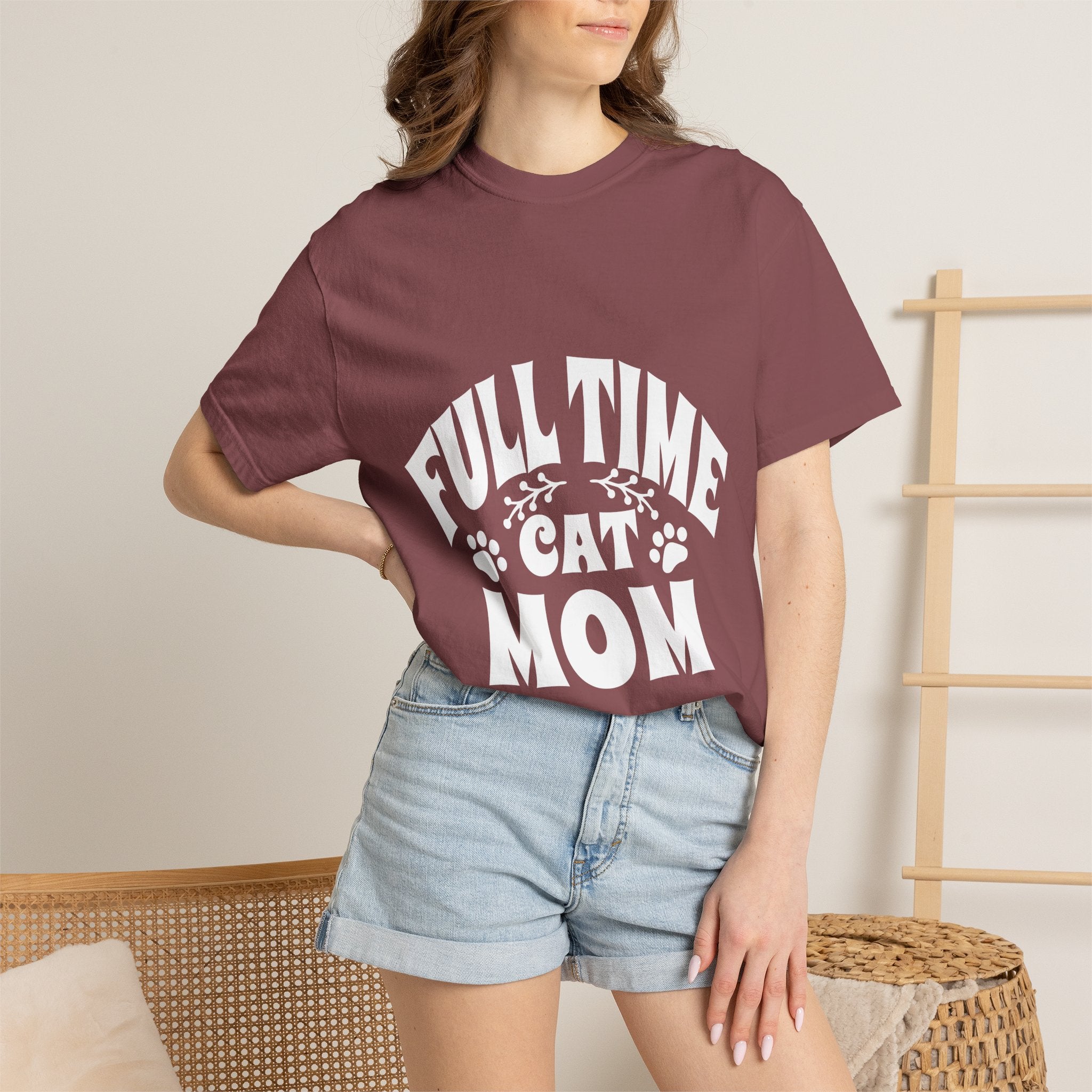 full time cat mom T-shirt