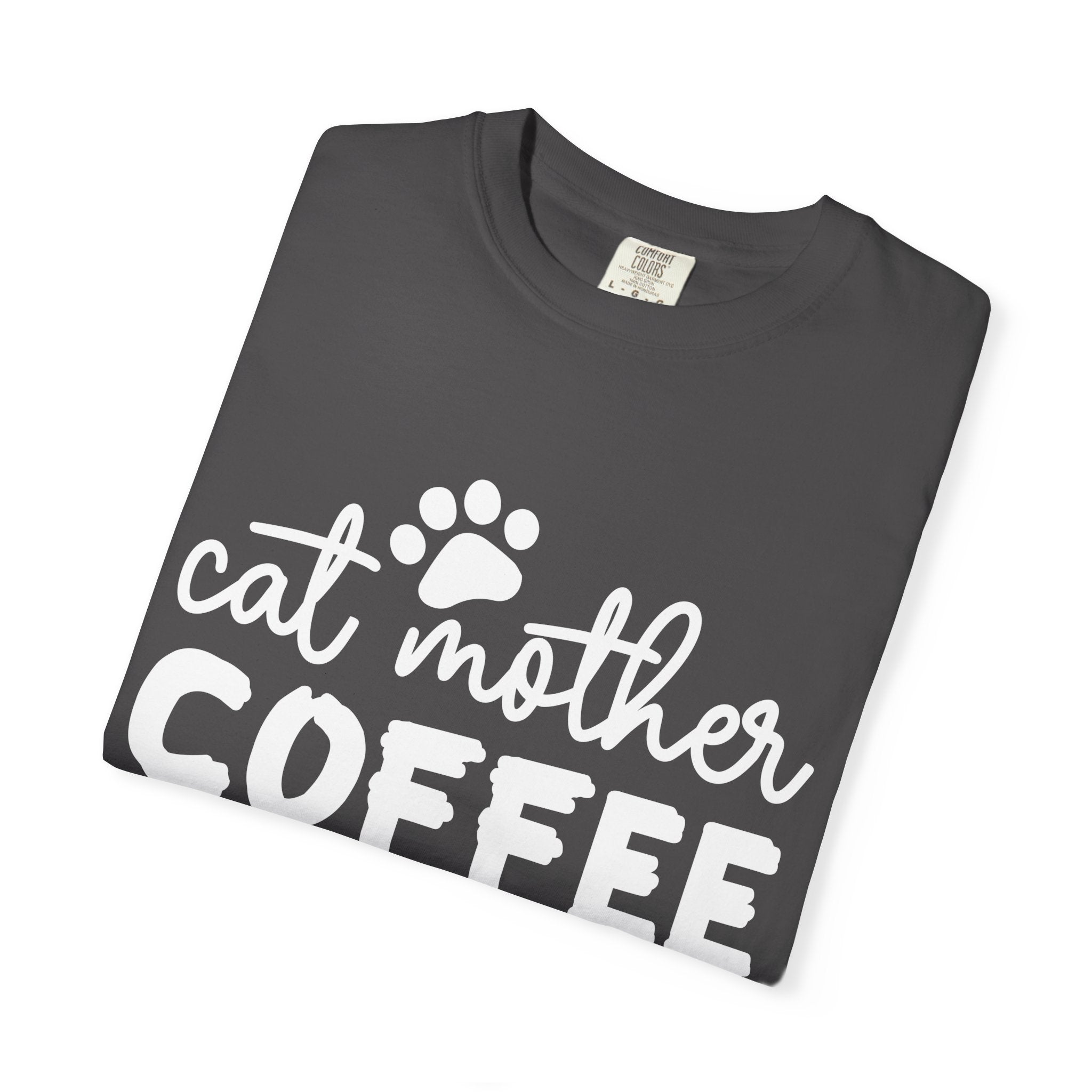 cat mother coffee lover T-shirt