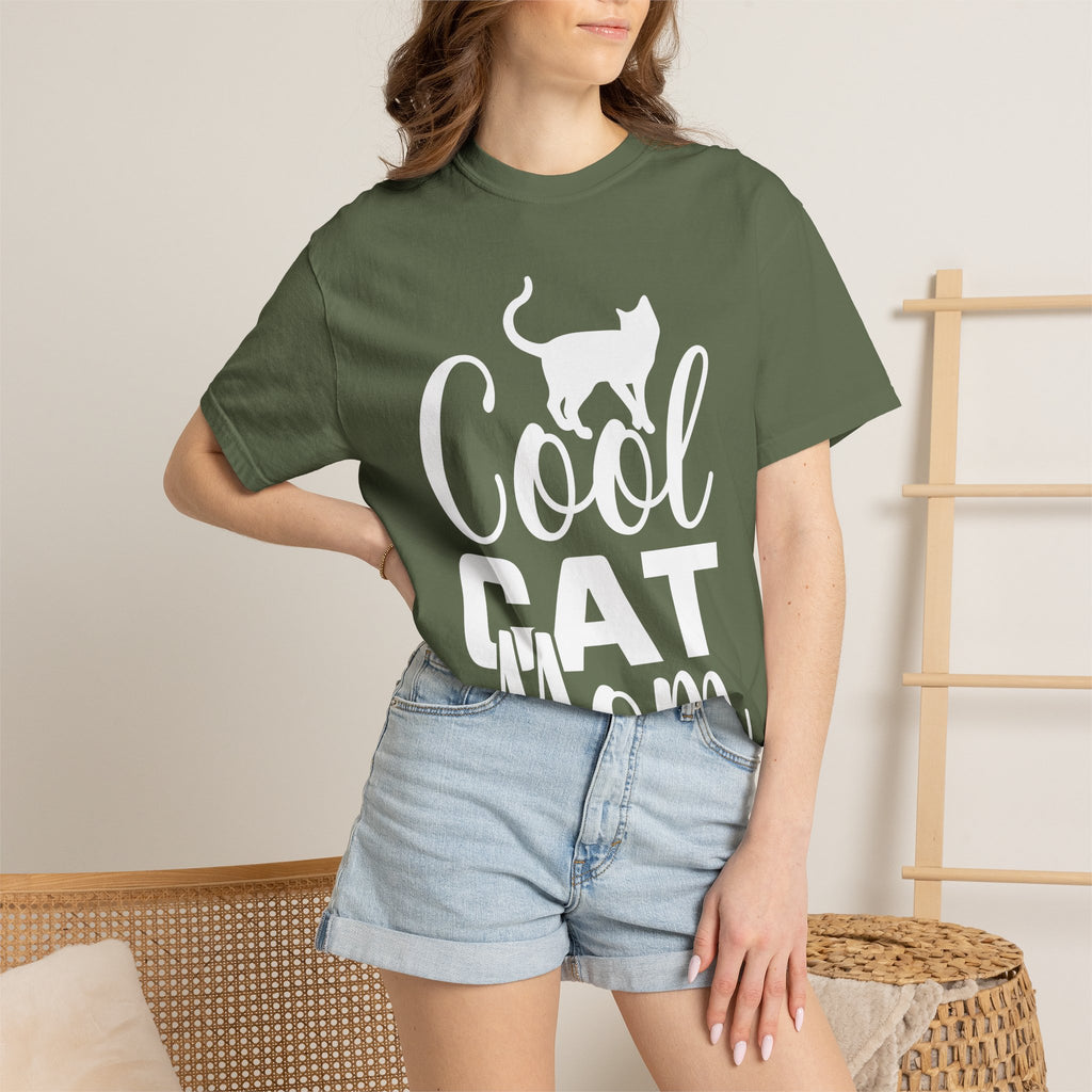 cool cat mom T-shirt