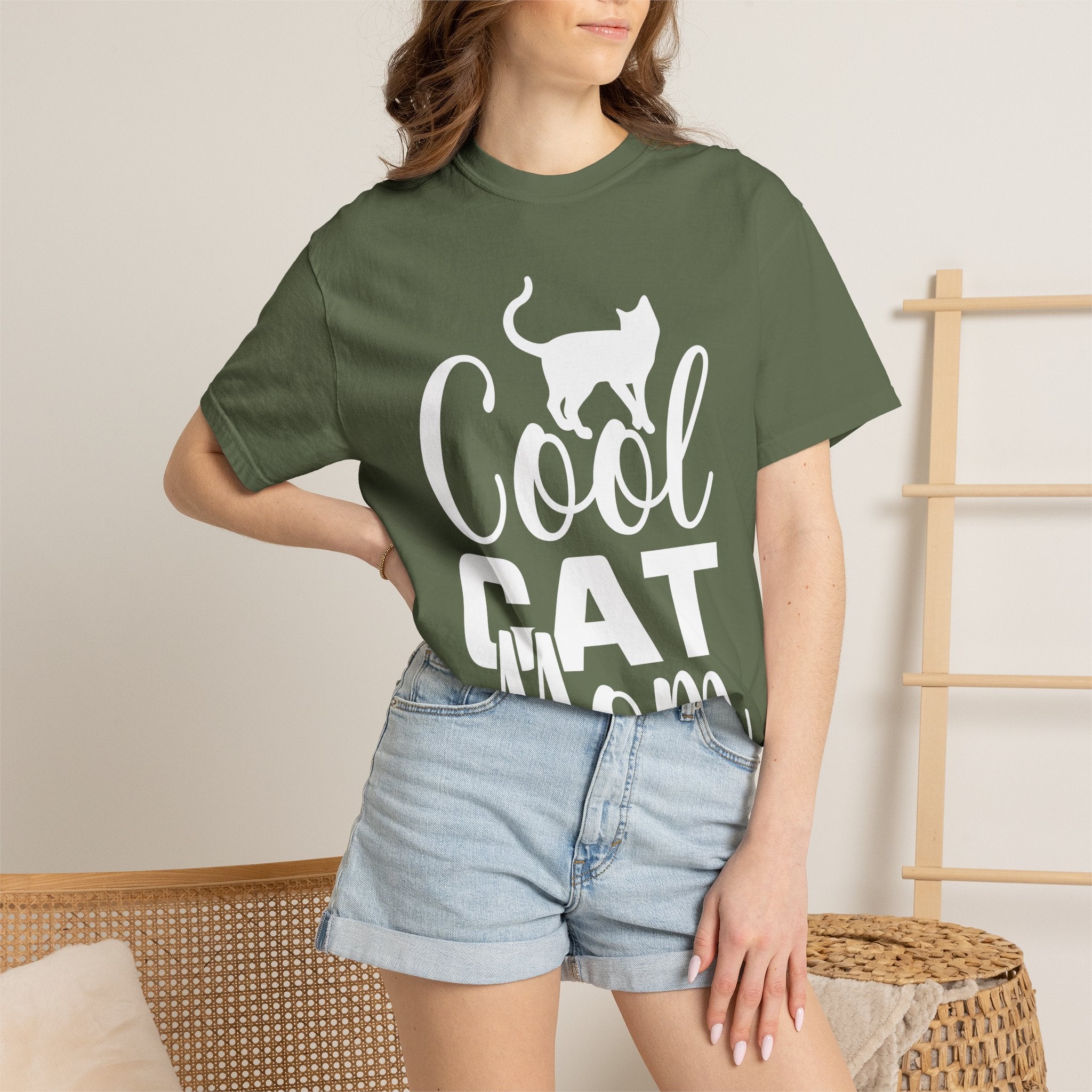 cool cat mom T-shirt