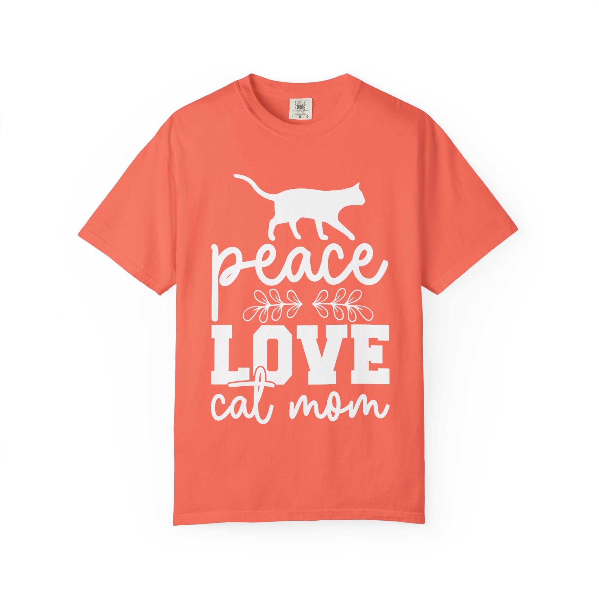 peace love cat mom T-shirt