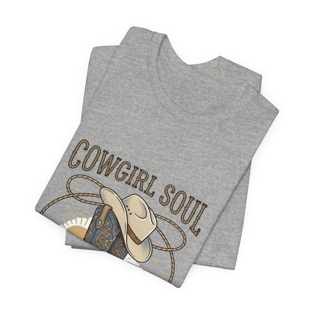 Cowgirl Soul Tee | western ranch rustic prairie, vintage rodeo country