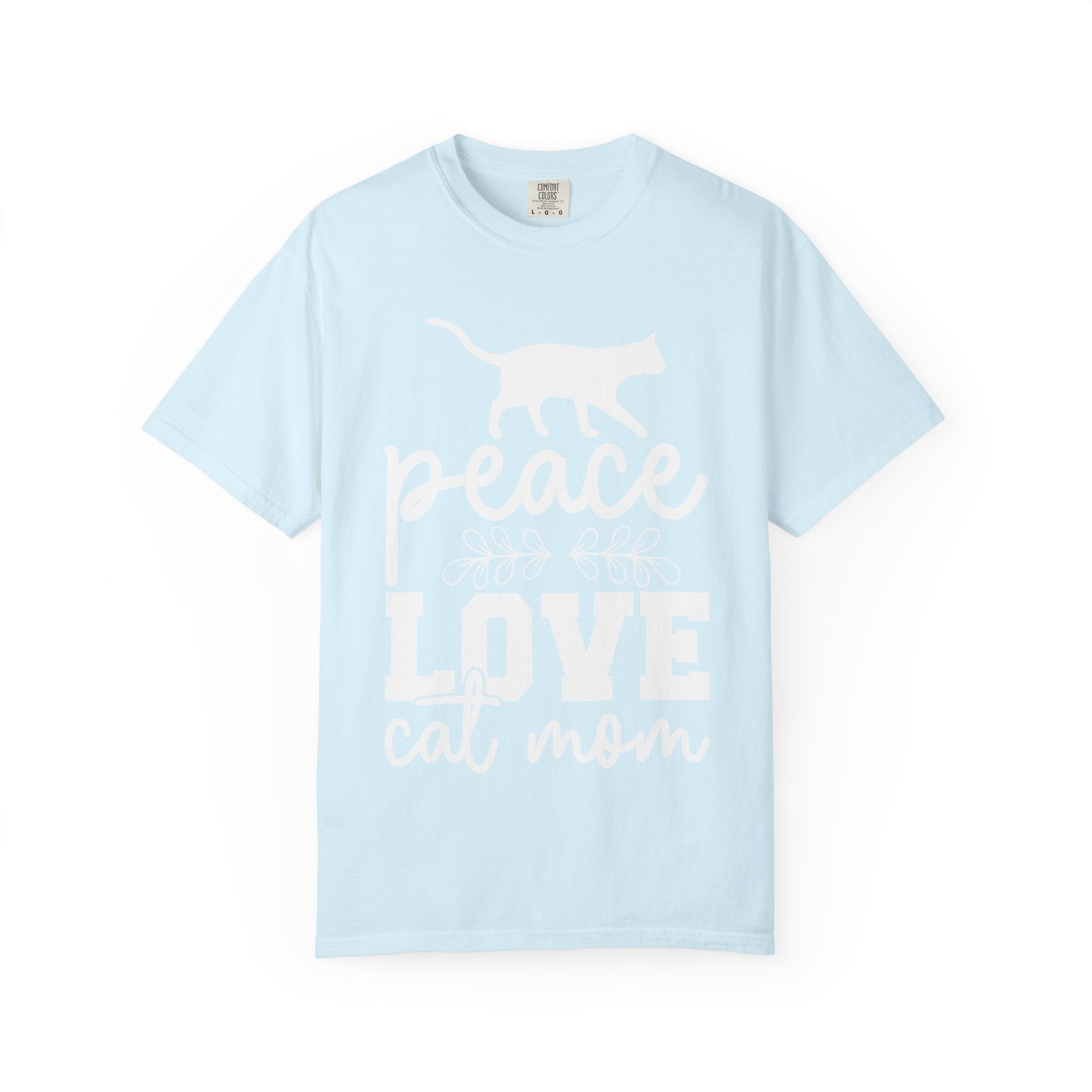 peace love cat mom T-shirt