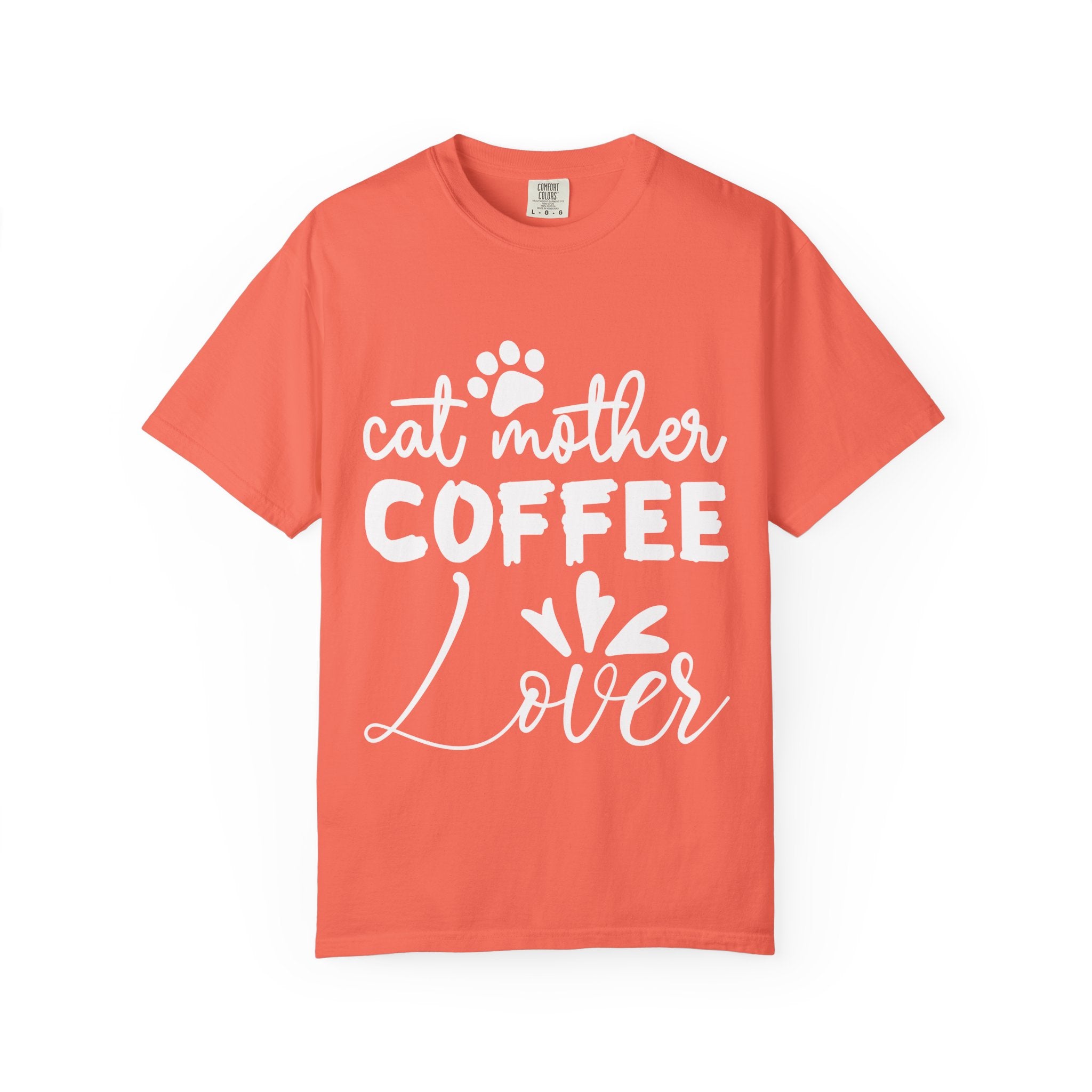 cat mother coffee lover T-shirt