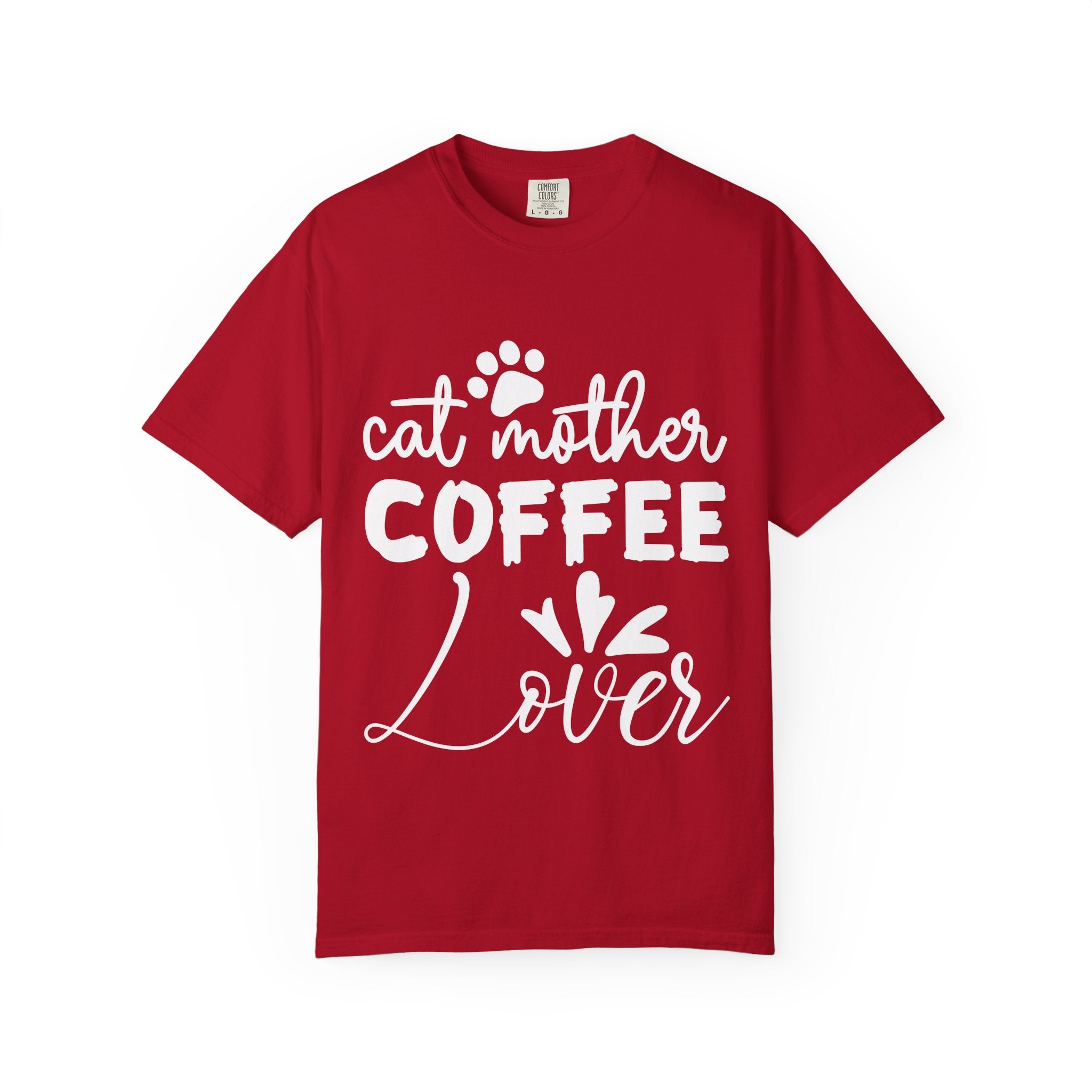 cat mother coffee lover T-shirt