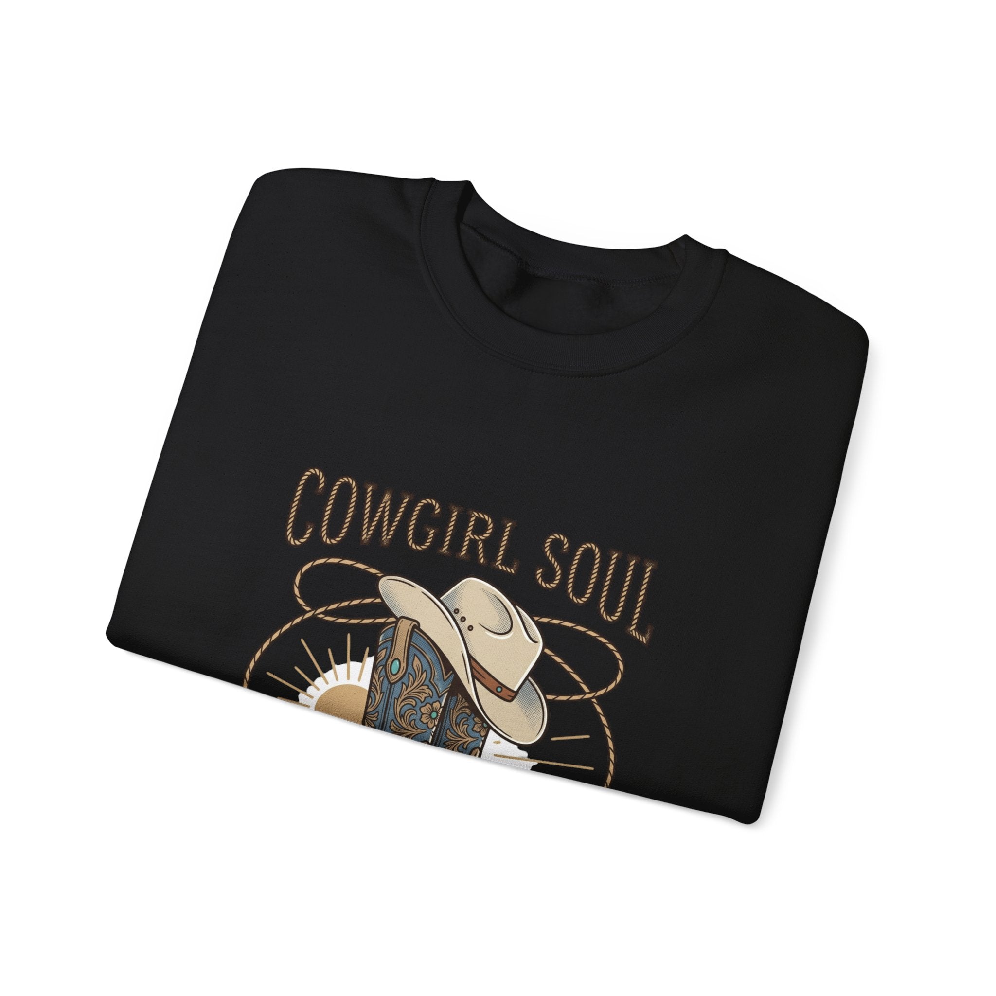 Cowgirl Soul Sweatshirt | Western Ranch, Rustic Prairie Vintage Crewneck